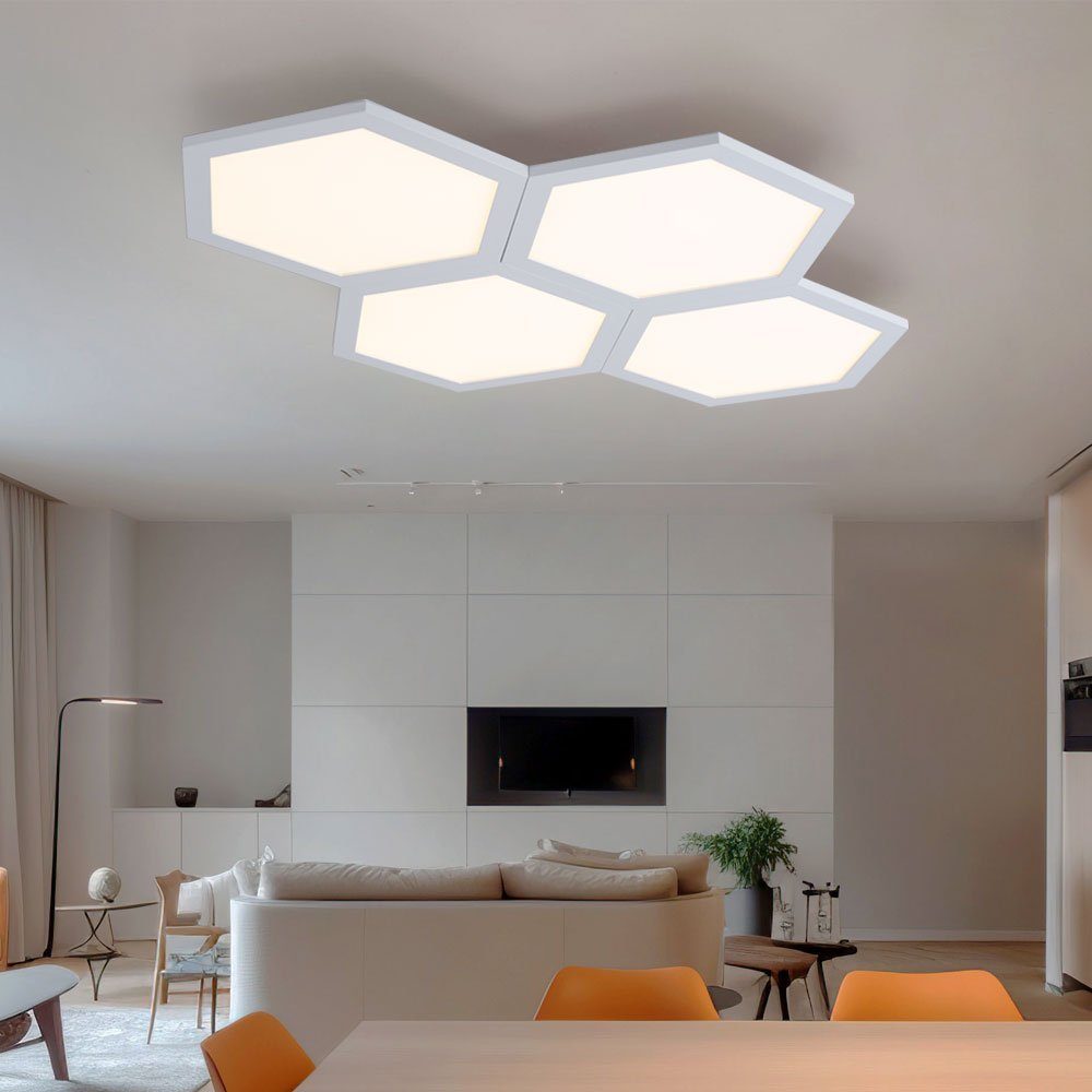 LED Design Globo fest modern Deckenleuchte, LED-Leuchtmittel LED verbaut, Deckenleuchte Warmweiß, Deckenlampe