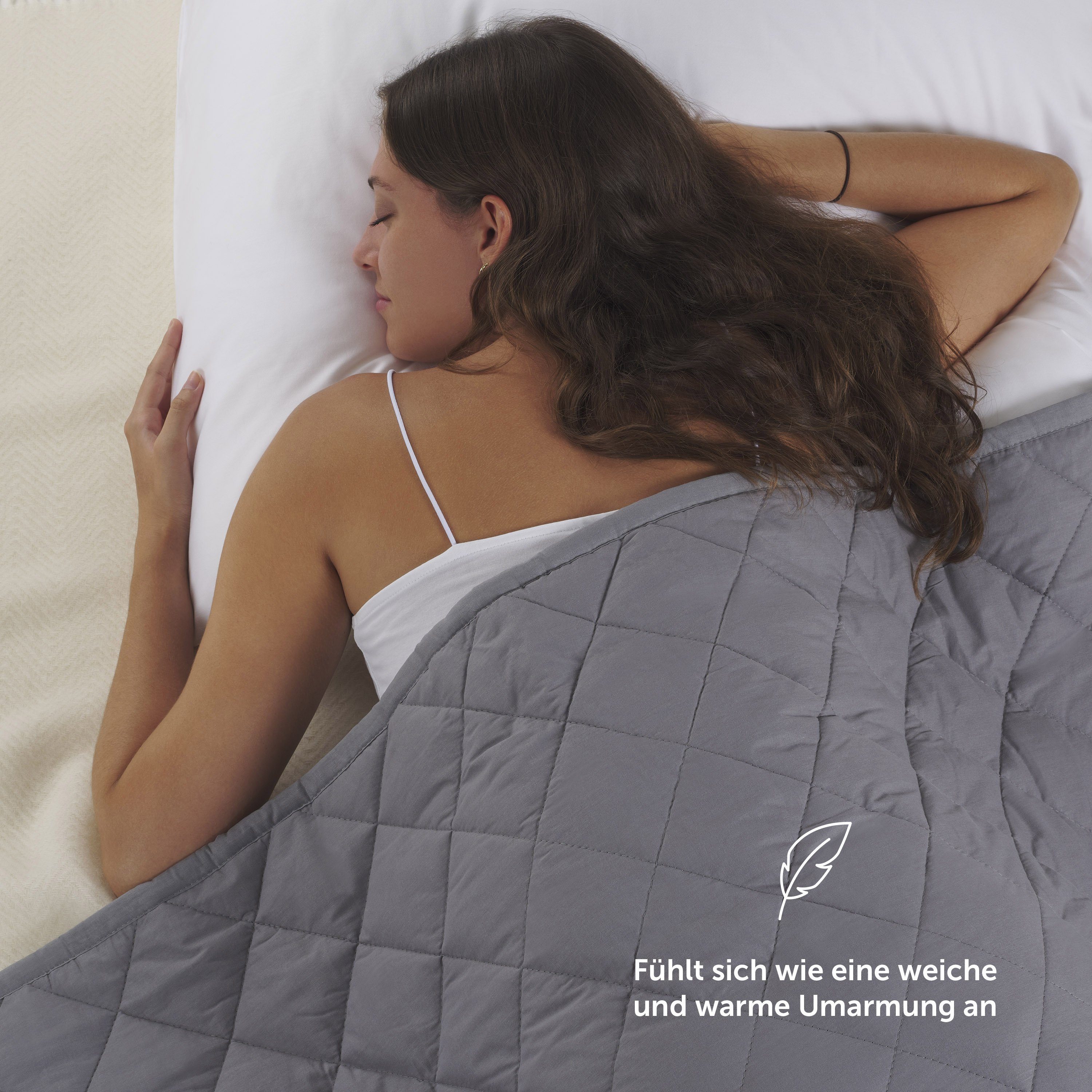 Blumtal Gewichtsdecke Gewichtsdecke 135x200, Decke mit Glasperlenfüllung, in vier Gewichtsvarianten aus 100% Baumwolle - waschmaschinengeeignet