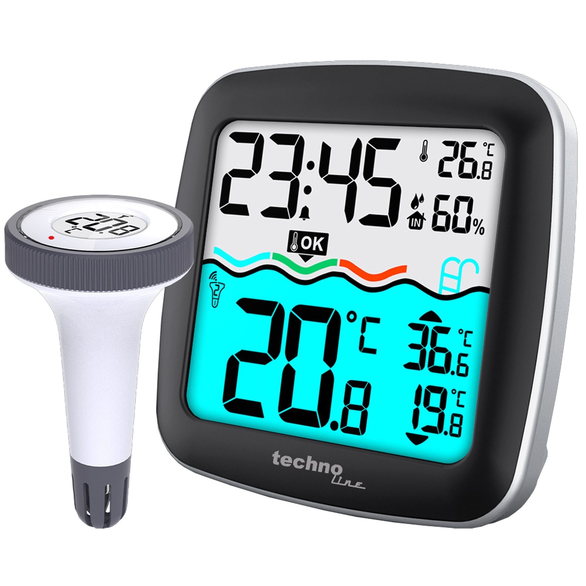 technoline Raumthermometer WS 9059 Technoline Thermo-Hygro-Station inklusive AAA, Alkaline Batte