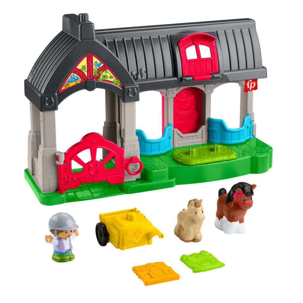 Mattel GmbH Babypuppe Fisher-Price Little People Stable Playset