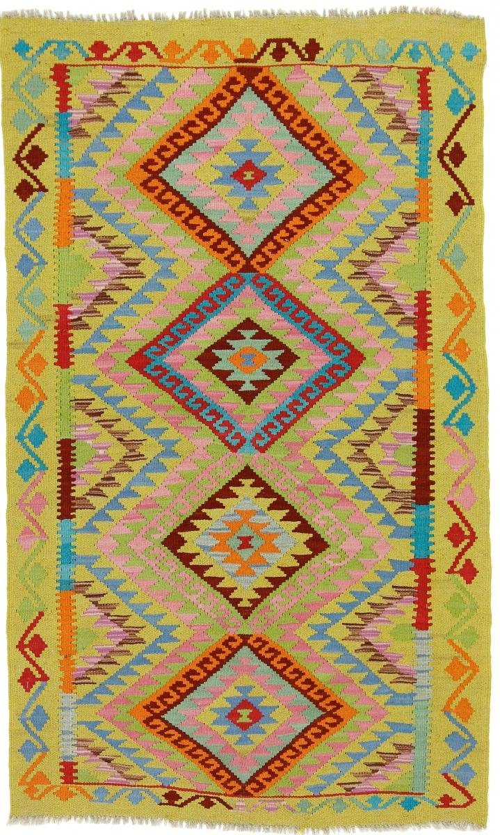 Orientteppich Kelim Afghan Heritage 99x165 Handgewebter Moderner Orientteppich, Nain Trading, rechteckig, Höhe: 3 mm | Kurzflor-Teppiche