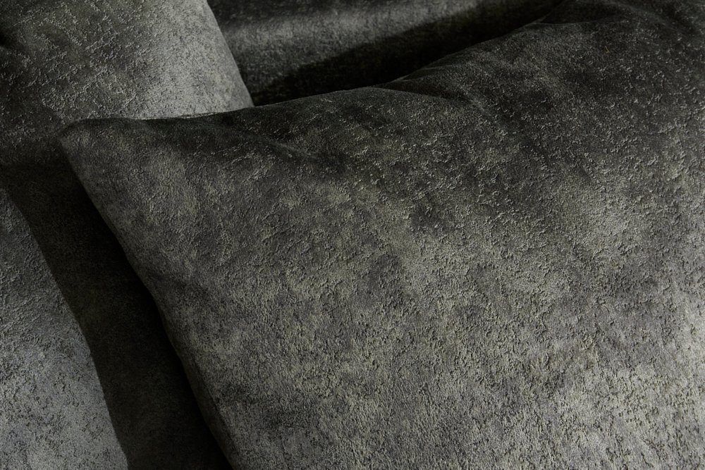 Big-Sofa mit Kissen XXL 1 Einzelartikel Federkern · riess-ambiente Teile, · Design 285cm Couch · · inkl. Microvelours moosgrün, ELEGANCIA