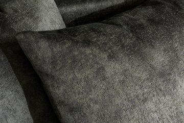 riess-ambiente Big-Sofa ELEGANCIA 285cm moosgrün, Einzelartikel 1 Teile, XXL Couch · Microvelours · mit Federkern · inkl. Kissen · Design