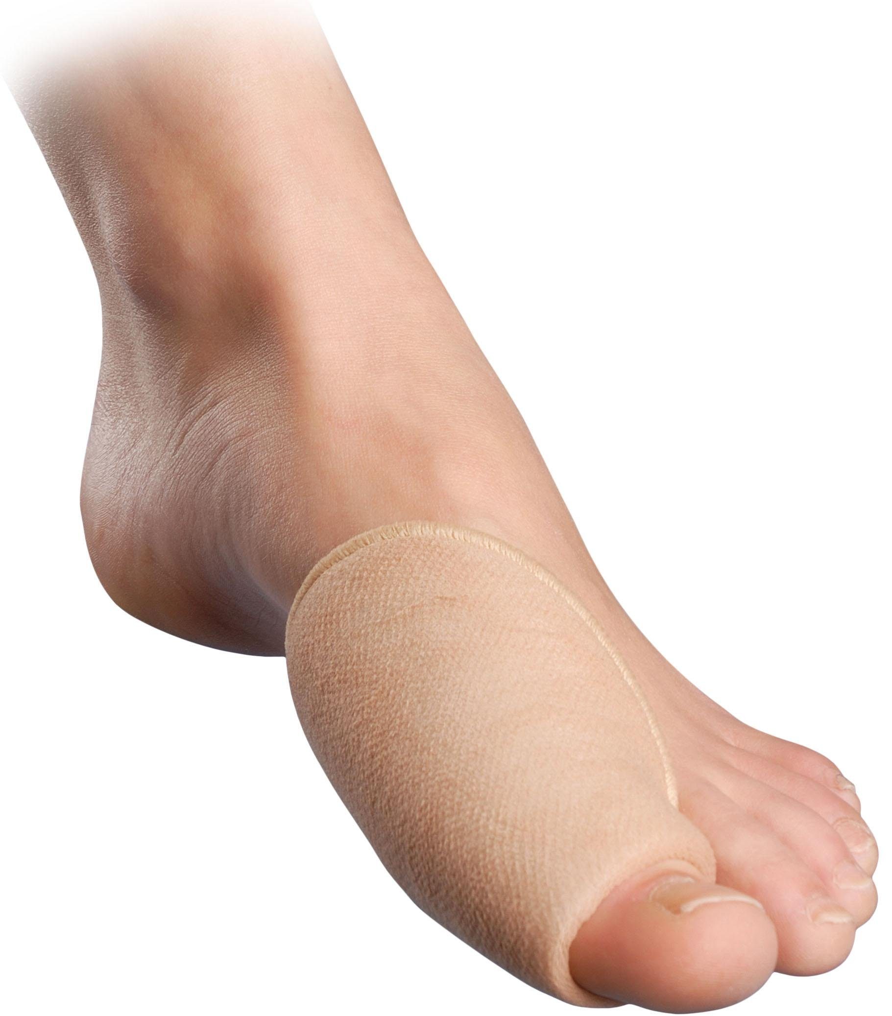 Fußgut Überbeinschutz Hallux Polster Supersoft, schützt den Hallux, Set 4-tlg., Druckentlastung, sicherer Halt im Schuh, waschbar