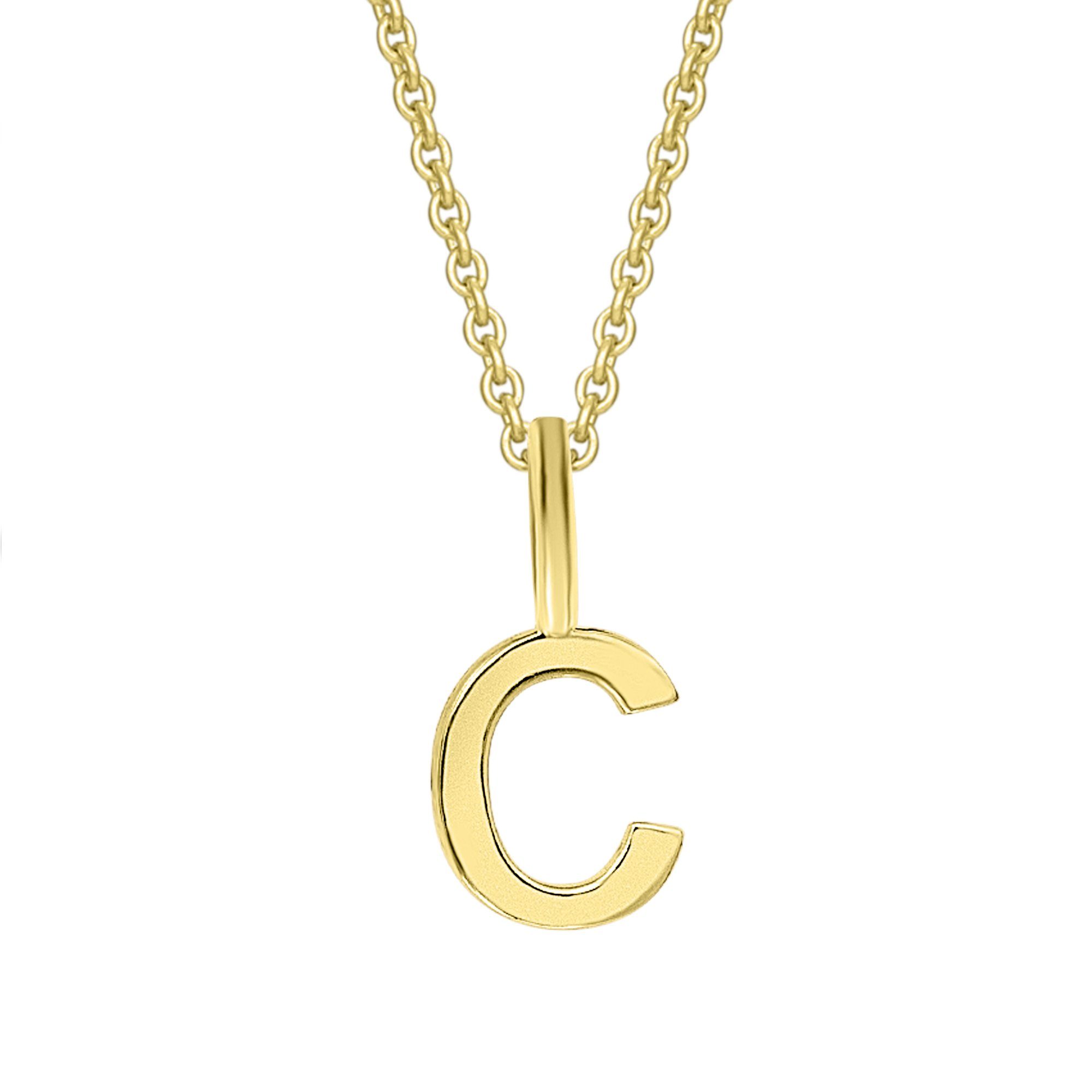 ONE ELEMENT Kettenanhänger Buchstabe C Buchstaben Anhänger aus 333 Gelbgold günstig online kaufen