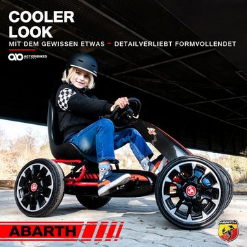 Actionbikes Motors Go-Kart »Kinderauto Kinderfahrzeug Go Kart Abarth FS595«, Mit Handbremse - geschlossener Kettenkasten - 4-10 Jahre