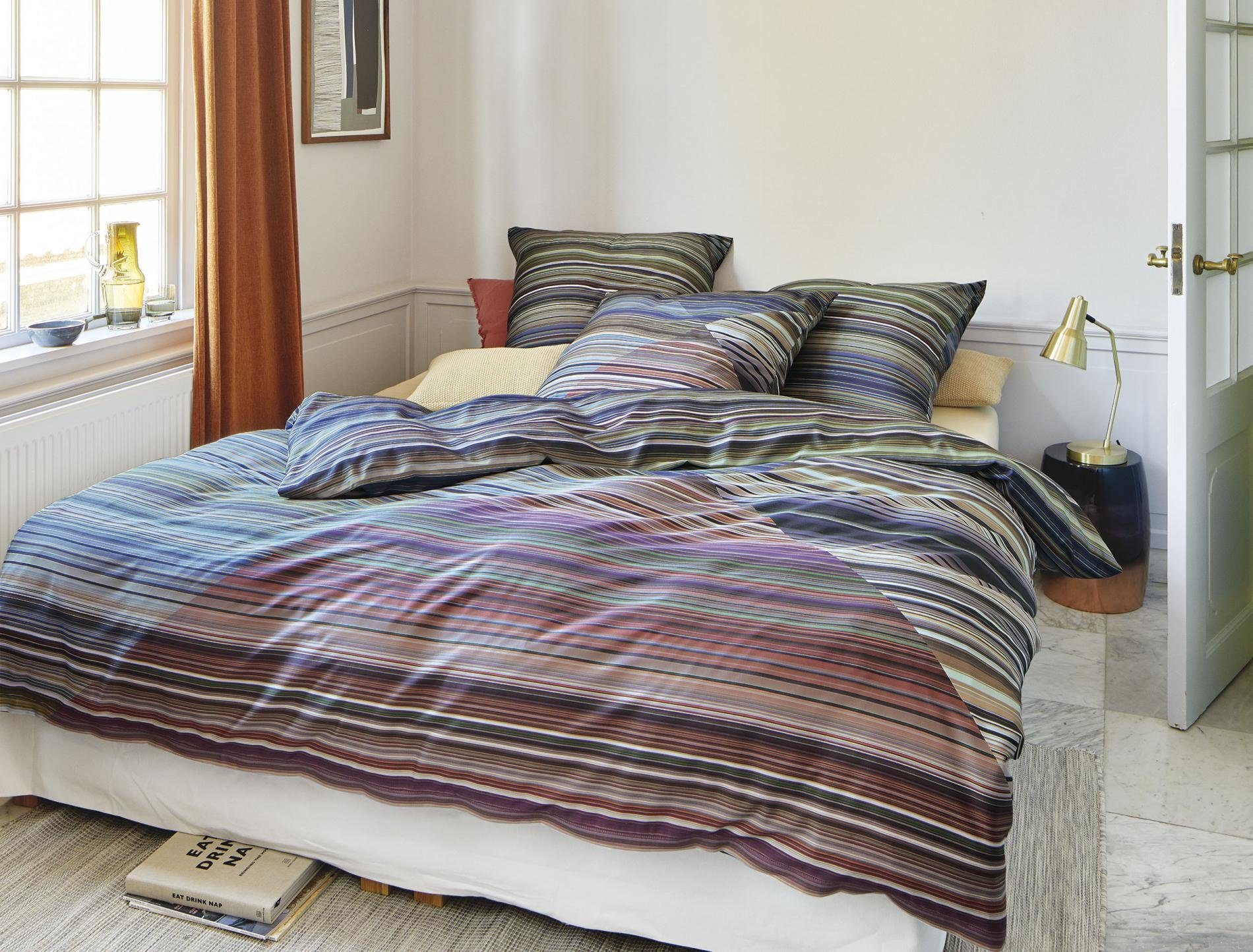 Irisette Wendebettwäsche Glamour 8847, Mako-Satin, 3 teilig, edler Digitaldruck