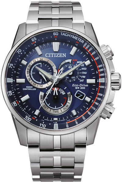 Citizen Funkchronograph CB5880-54L, Armbanduhr, Herrenuhr, Solar, Stoppfunktion