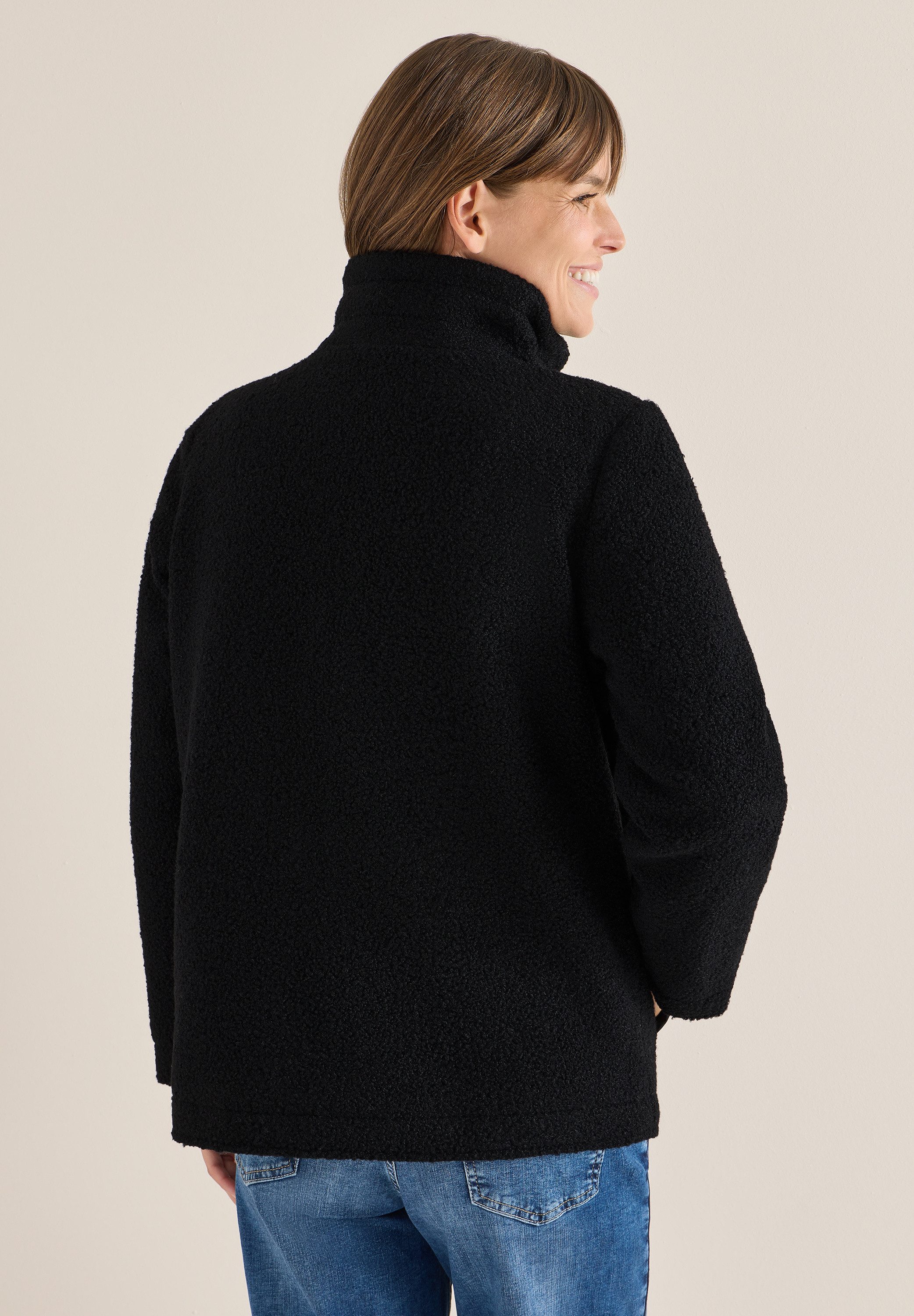 CECIL Fellimitatjacke mit Stehkragen günstig online kaufen