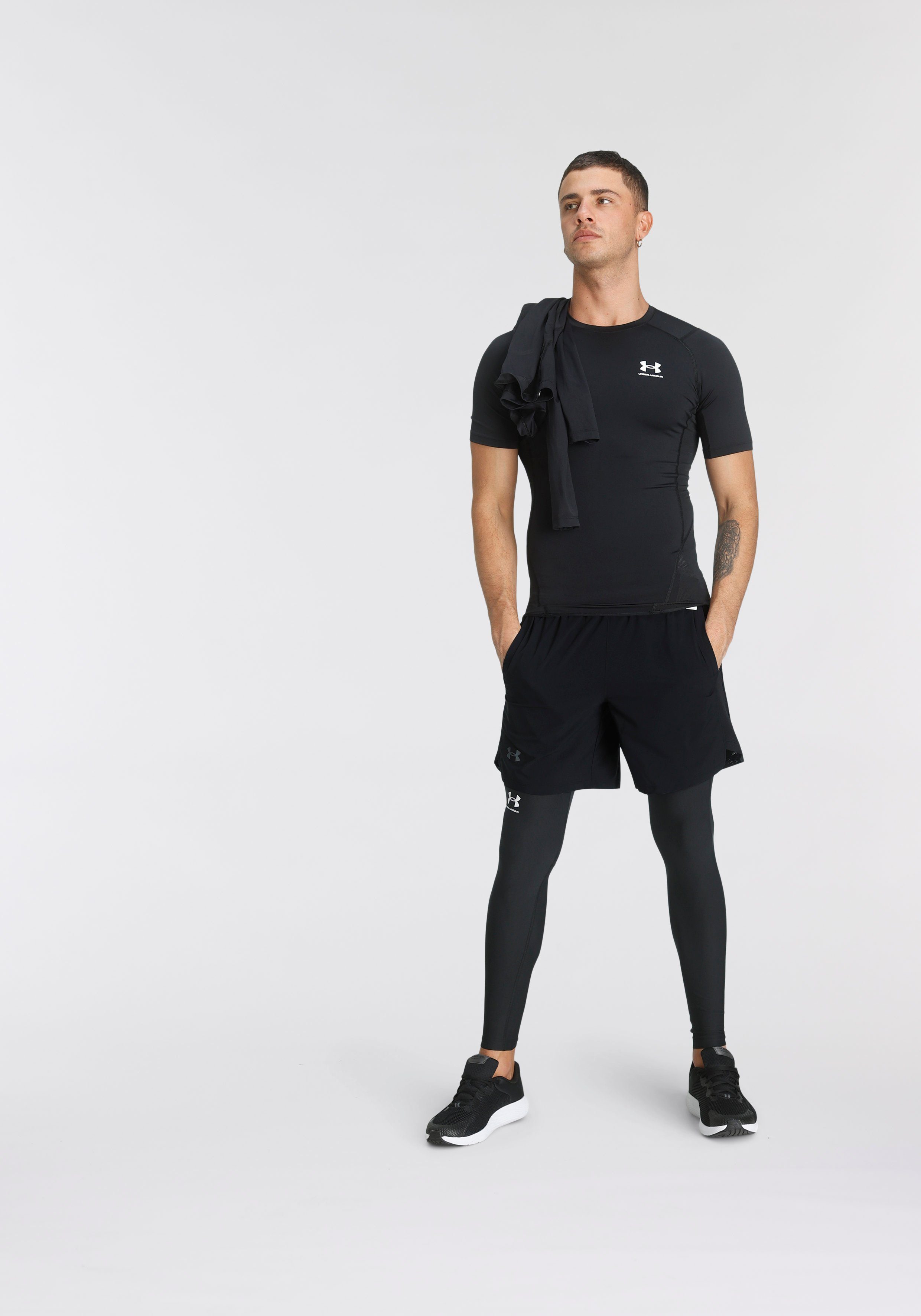 Trainingsshirt SLEEVE Under ARMOUR UA COMP HG SHORT schwarz Armour®