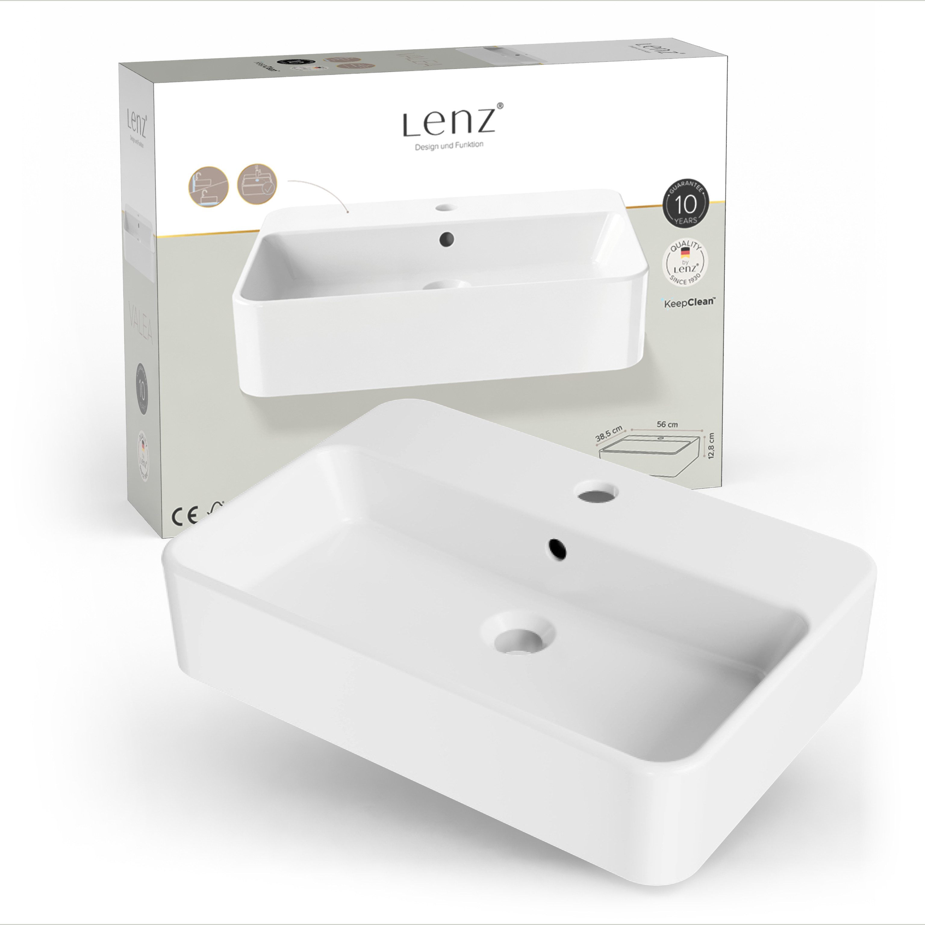 Lenz Waschbecken VALEA, KeepClean™ Oberfläche