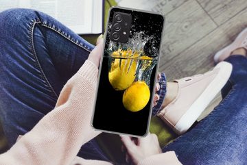 MuchoWow Handyhülle Zitrone - Frucht - Stilleben - Wasser - Gelb, Handyhülle Telefonhülle Samsung Galaxy A33