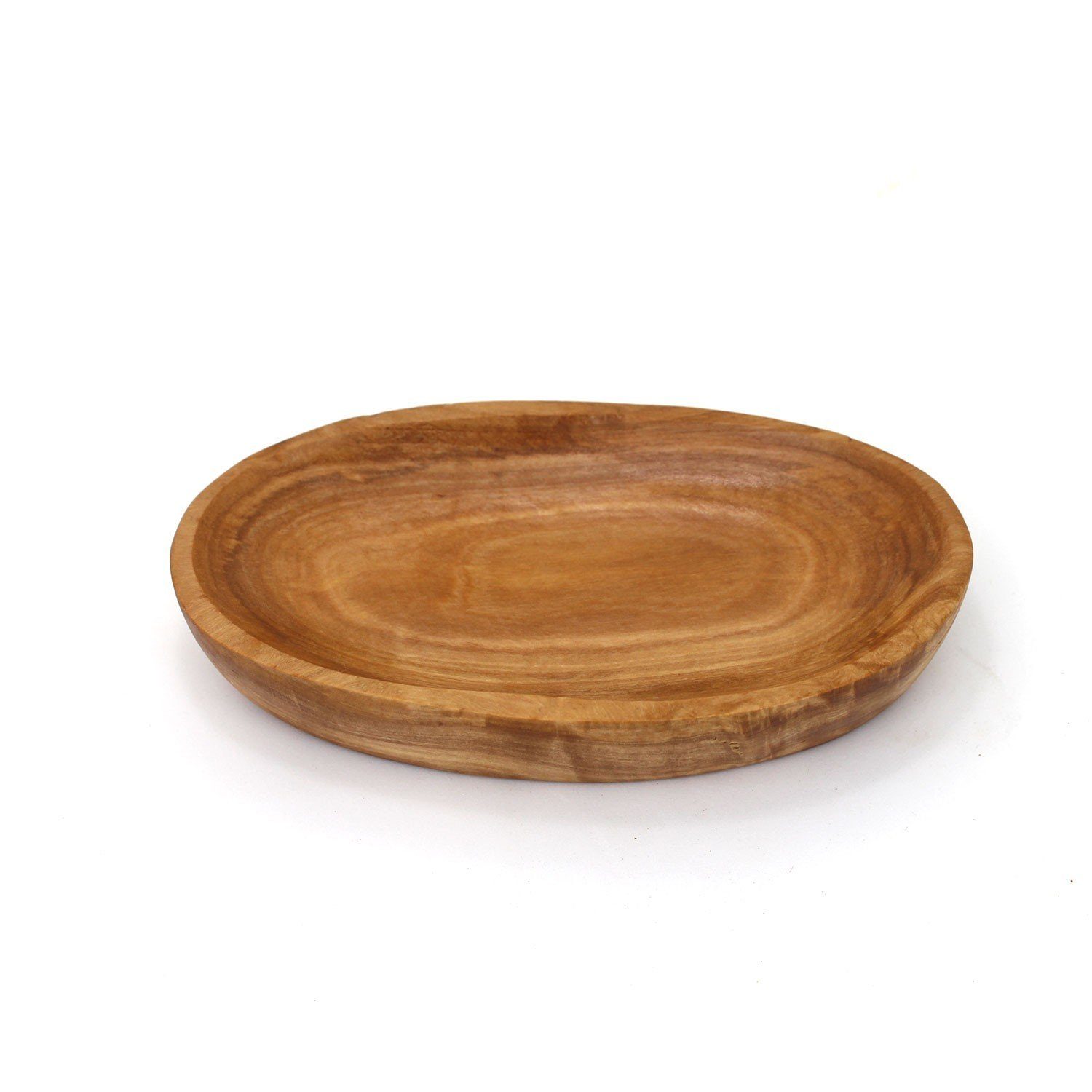 mitienda Servierplatte aus cm Holz, Schale 12 oval