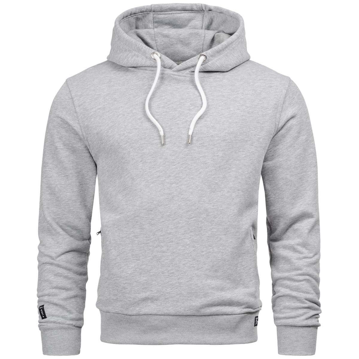 Alessandro Salvarini Hoodie ASLino mit bequemer Passform hellgrau