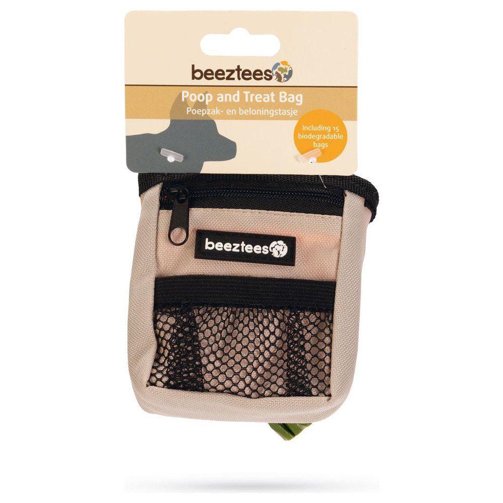 Beeztees Leckerlibeutel Hundekotbeutelspender + Leckerlietasche Ordena grau