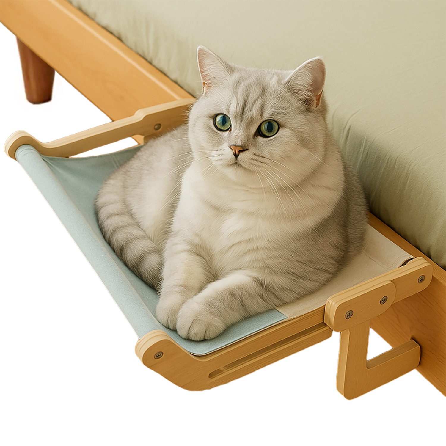 Refttenw Katzen-Hängematte Katzenbett für Fenster verstellbare Breite Kratz günstig online kaufen