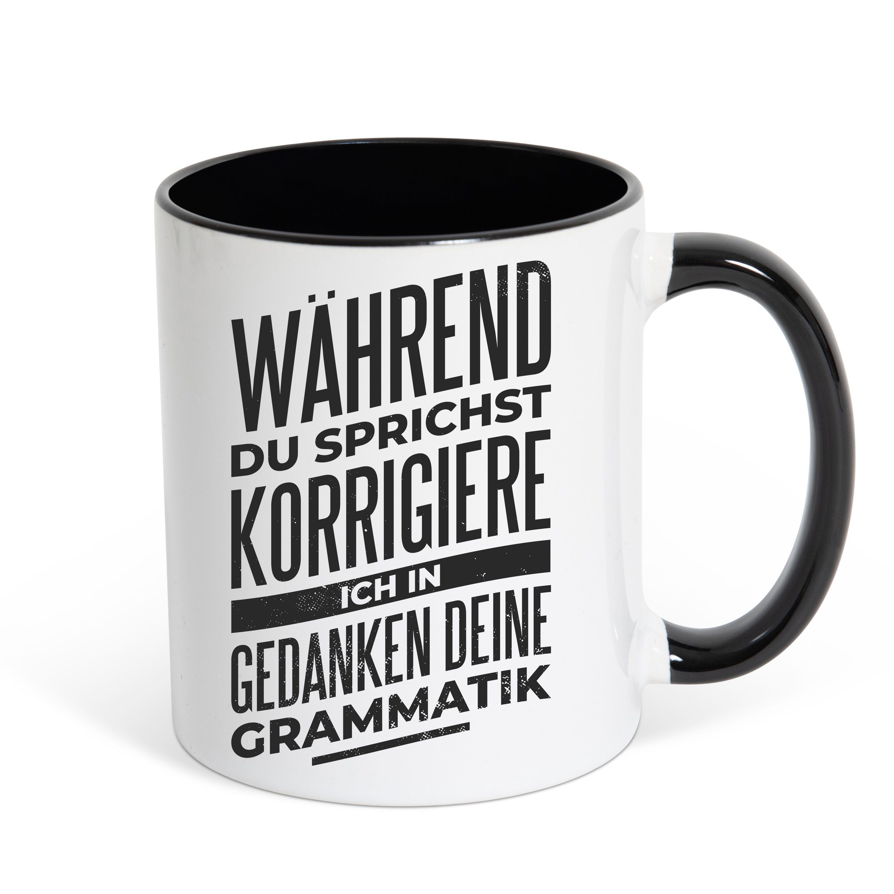 Youth Designz Tasse Ich Korrigiere Deine Grammatik Kaffeetasse Geschenk, Keramik