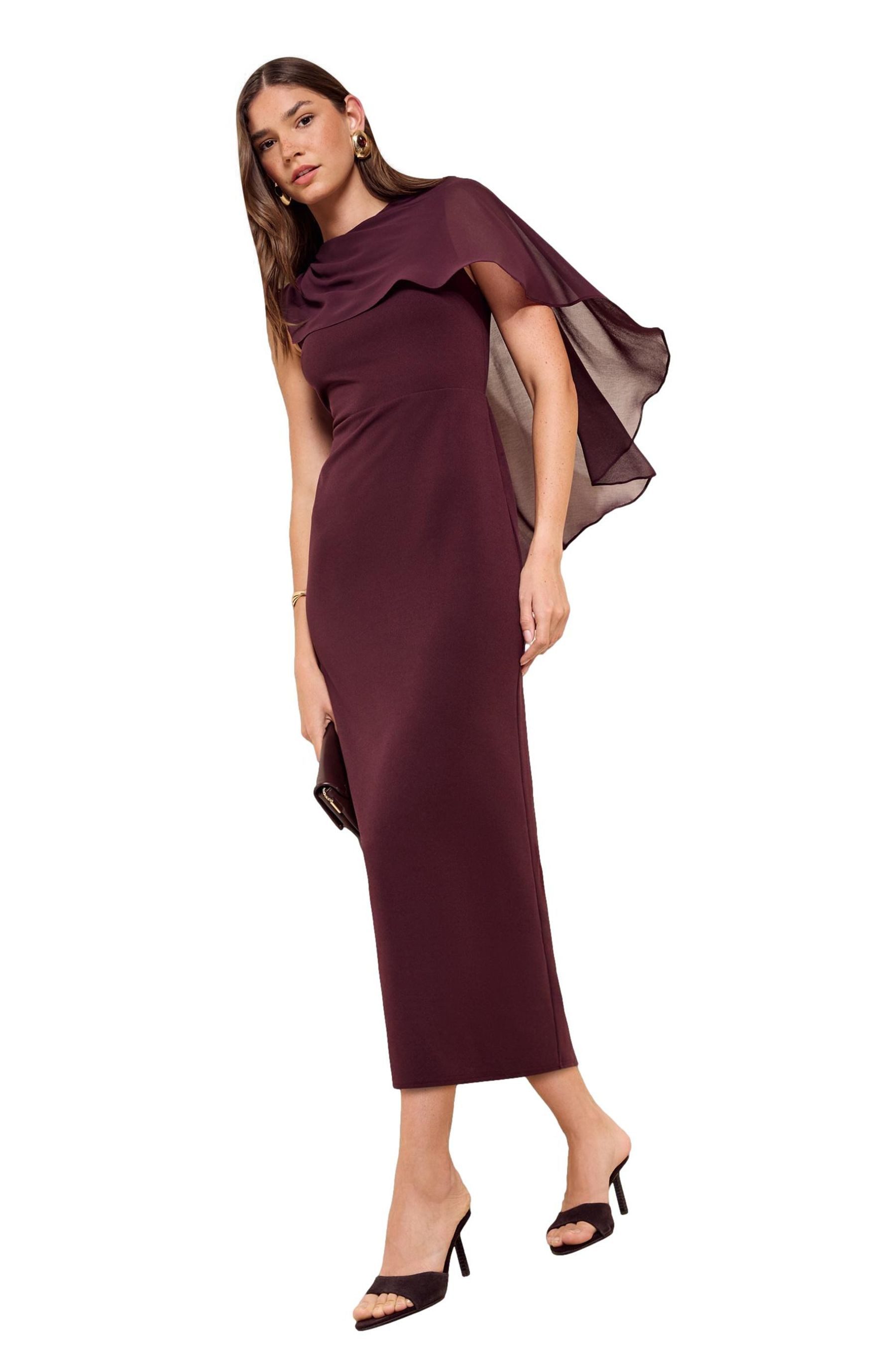 Friends Like These Midikleid Friends Like These Midikleid, Chiffoncape, Regular (1-tlg)