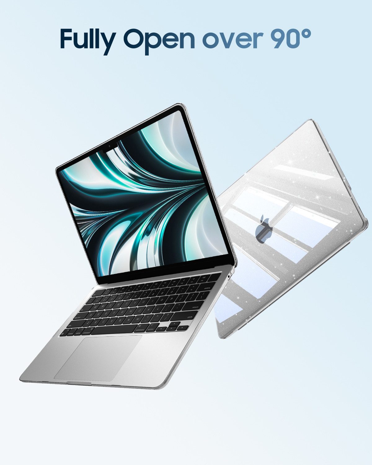 Fintie Laptop-Hülle für MacBook Air 13,6'' M5 M4 M3 M2 (2026-2022) A3449 A3240 A3113 A2681 13,6 Zoll, Ultradünne Hartschale Schutzhülle Snap Case – Bild 4 von 5