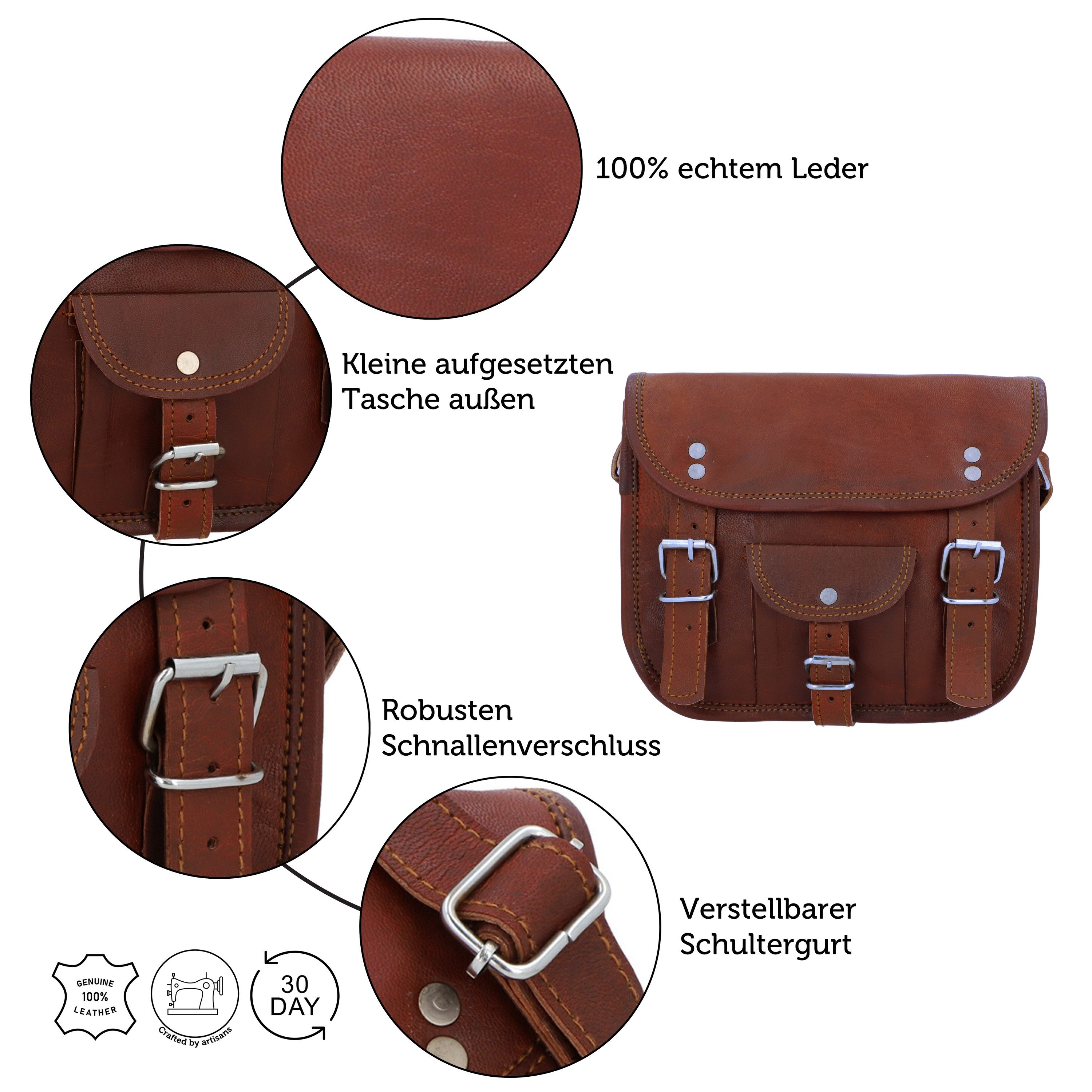Gusti Leder Handtasche Gusti Leder Handtasche Emilia 7" (1-tlg)