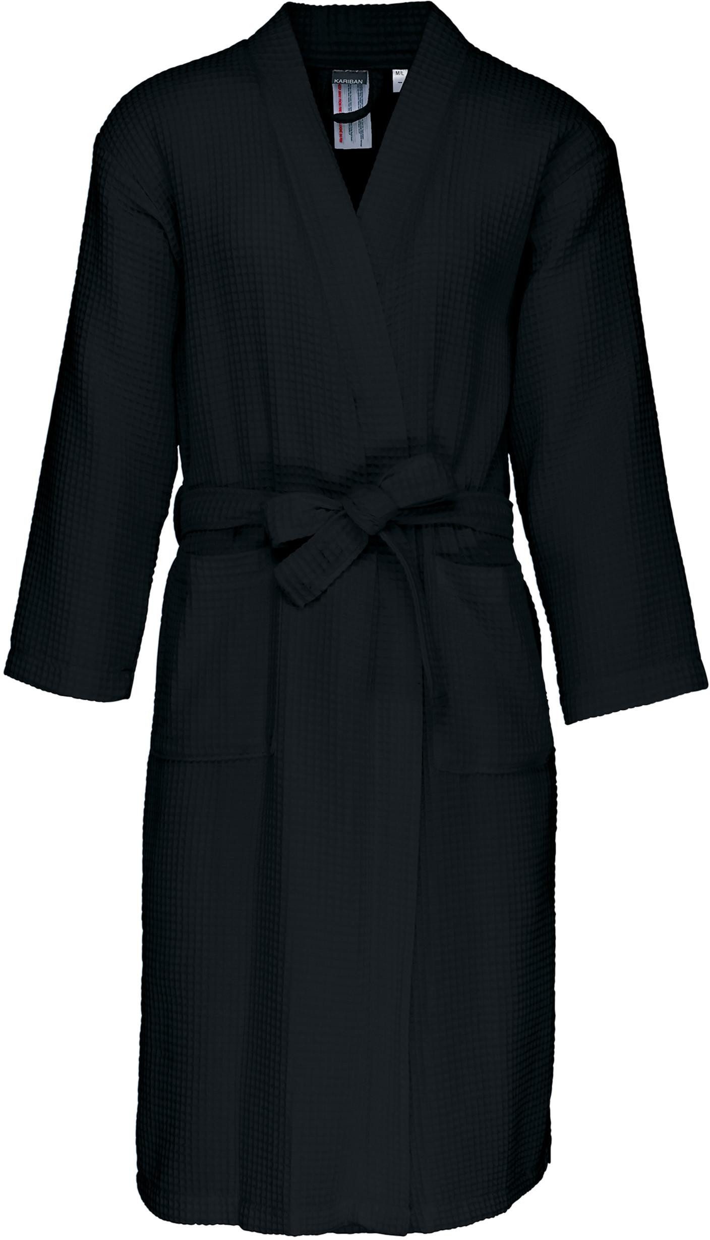 Kariban Bademantel Damen Walkfrottier-Bademantel Waffelpiqué