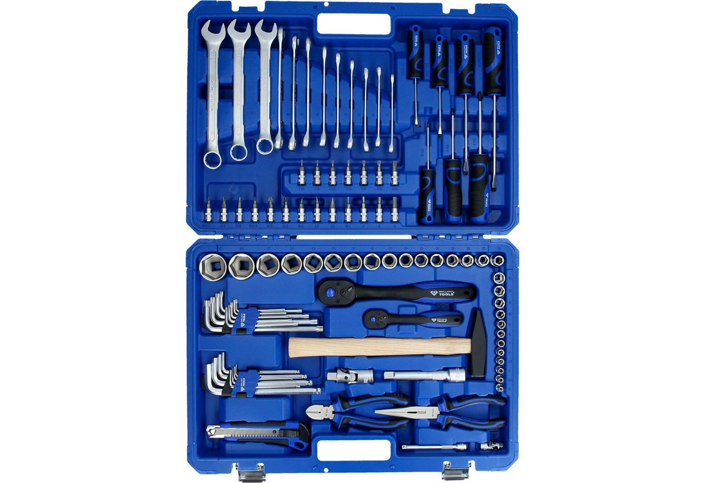 Thumbnail - Brilliant Tools Bit- und Steckschlüsselset BRILLIANT TOOLS 1/4" + 1/2" Universal-Werkzeug-Satz 95t...