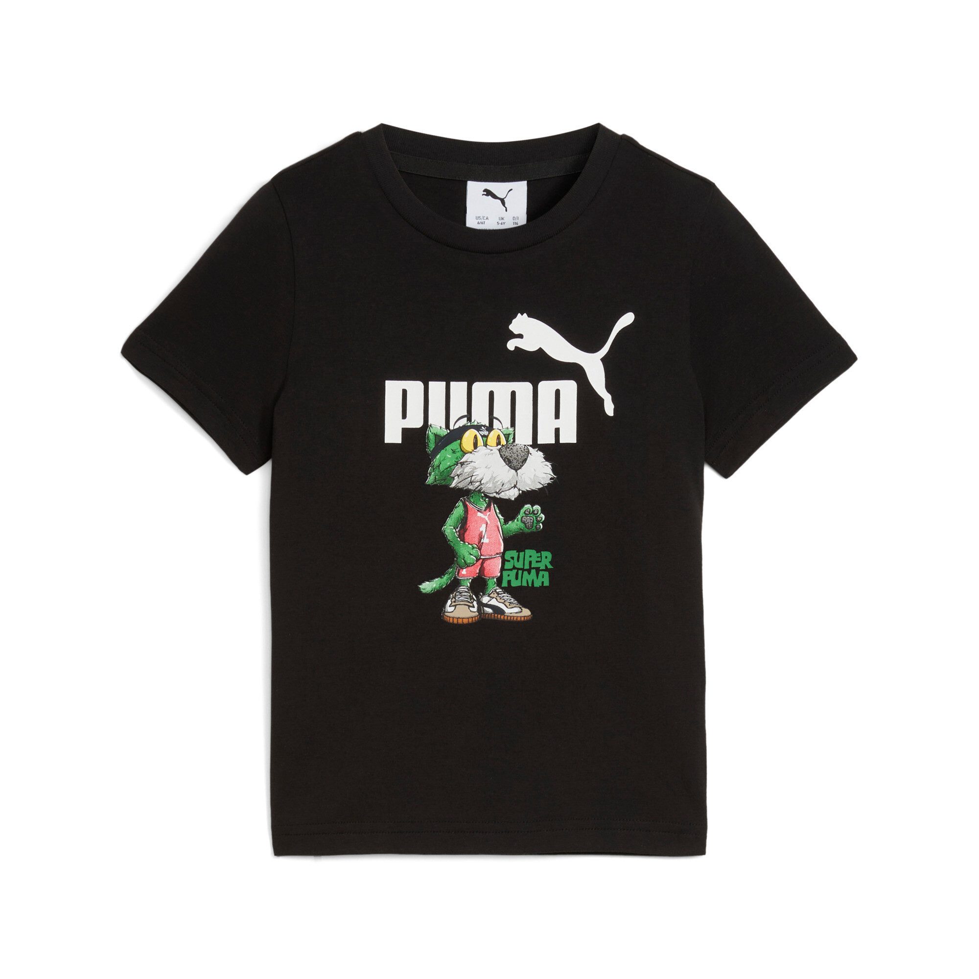 PUMA T-Shirt SUPER GRAPHIC TEE PS Regular Fit, Kurzarm, Rundhalsausschnitt, mit Print-Applikation