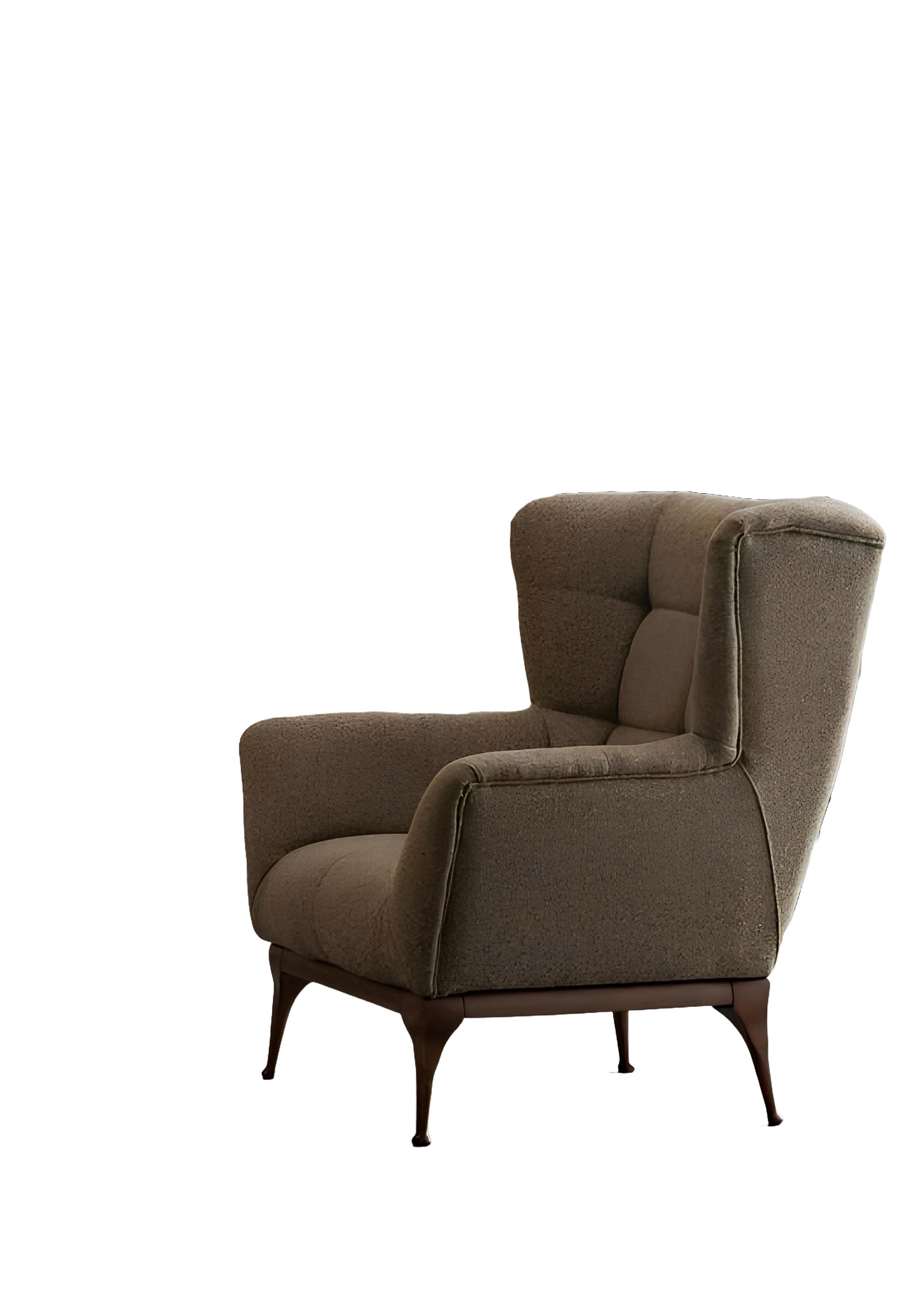 Xlmoebel Sessel Chesterfield Polstersessel mit hoher Rückenlehne und Armlehnen (Sessel), Hergestellt in Europa