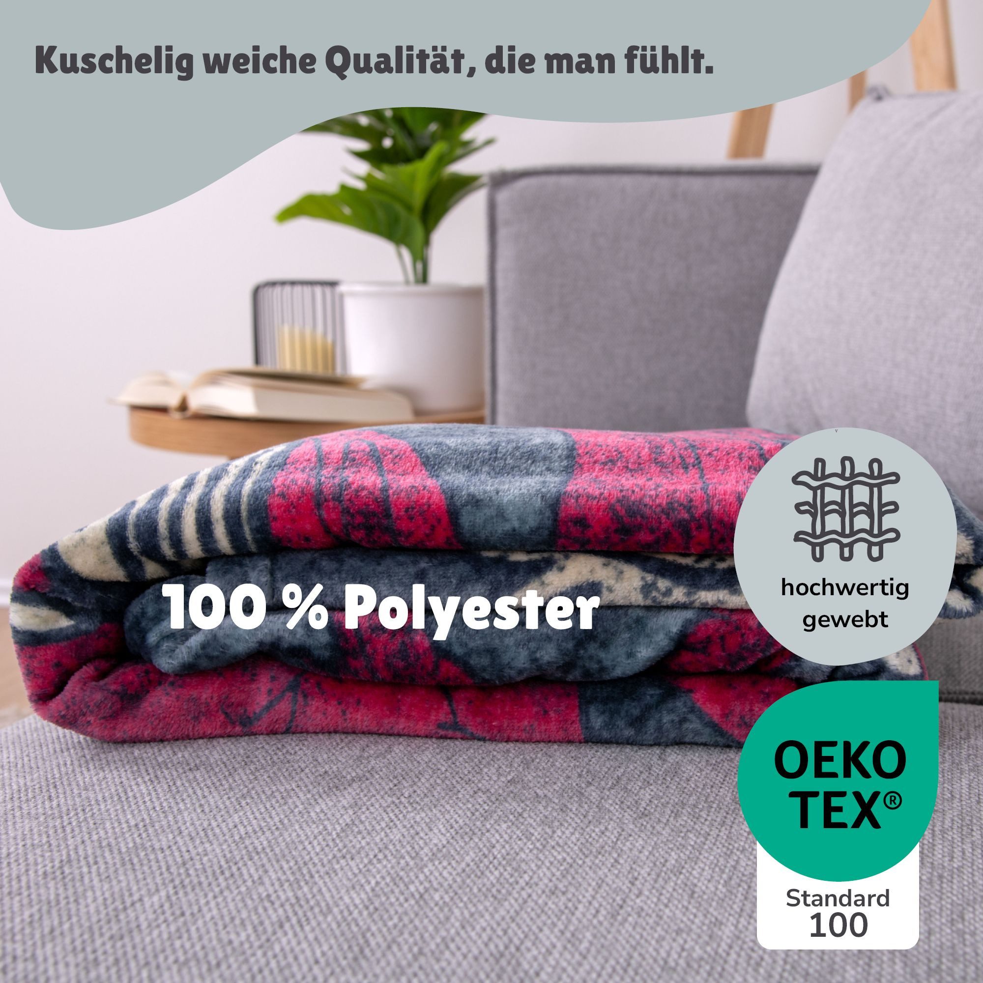 Wohndecke GAME OF THRONES Fleecedecke / Kuscheldecke XL 150 x 200 cm, Familando, 100% Polyester extra weich – Bild 3 von 5