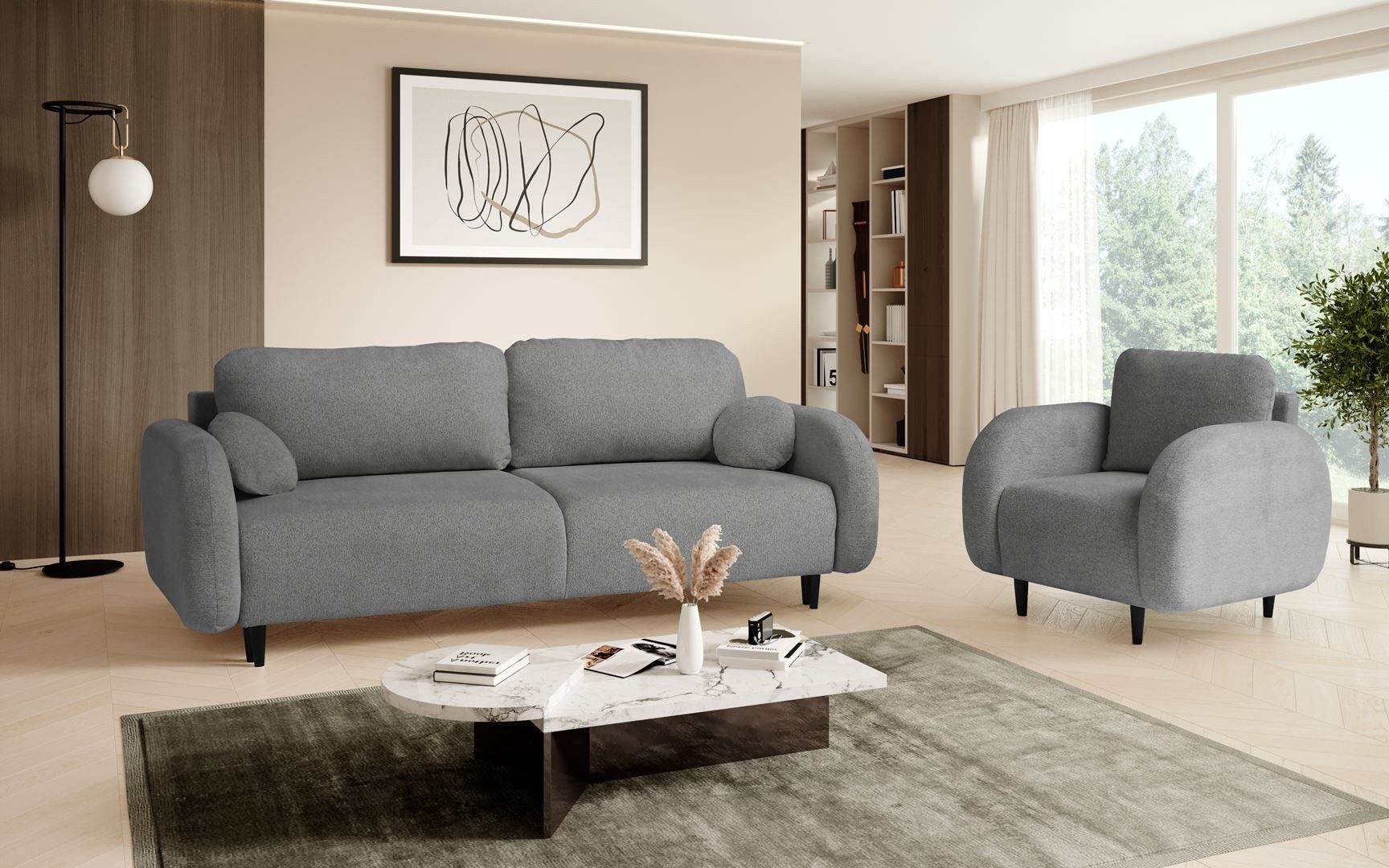 Beautysofa Sessel OPTIMO, Kunststoffbeine in schwarzer günstig online kaufen