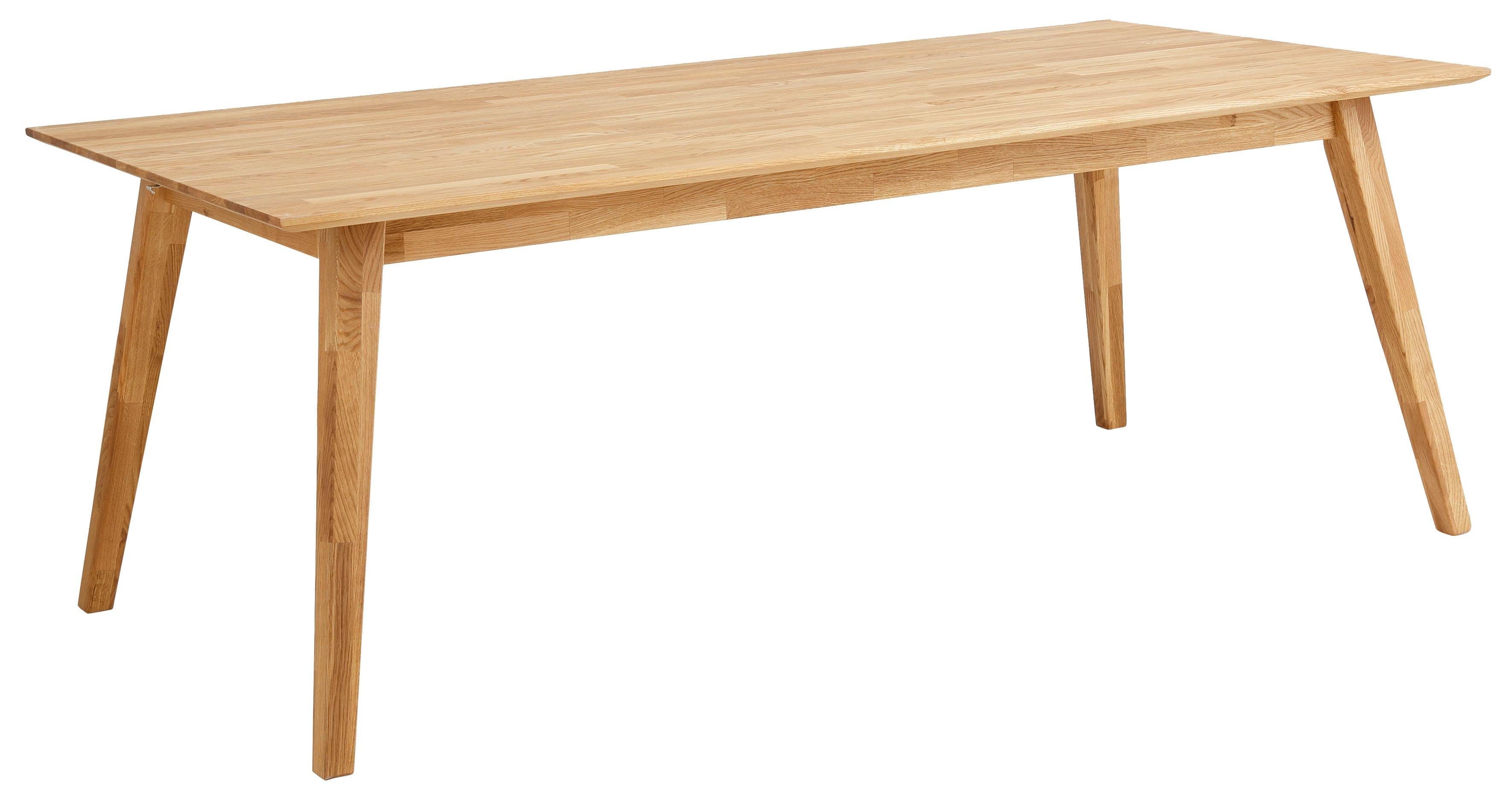 andas Esstisch Lake, Eiche massiv, Breite 150 cm, erweiterbar mit Ansteckpl günstig online kaufen
