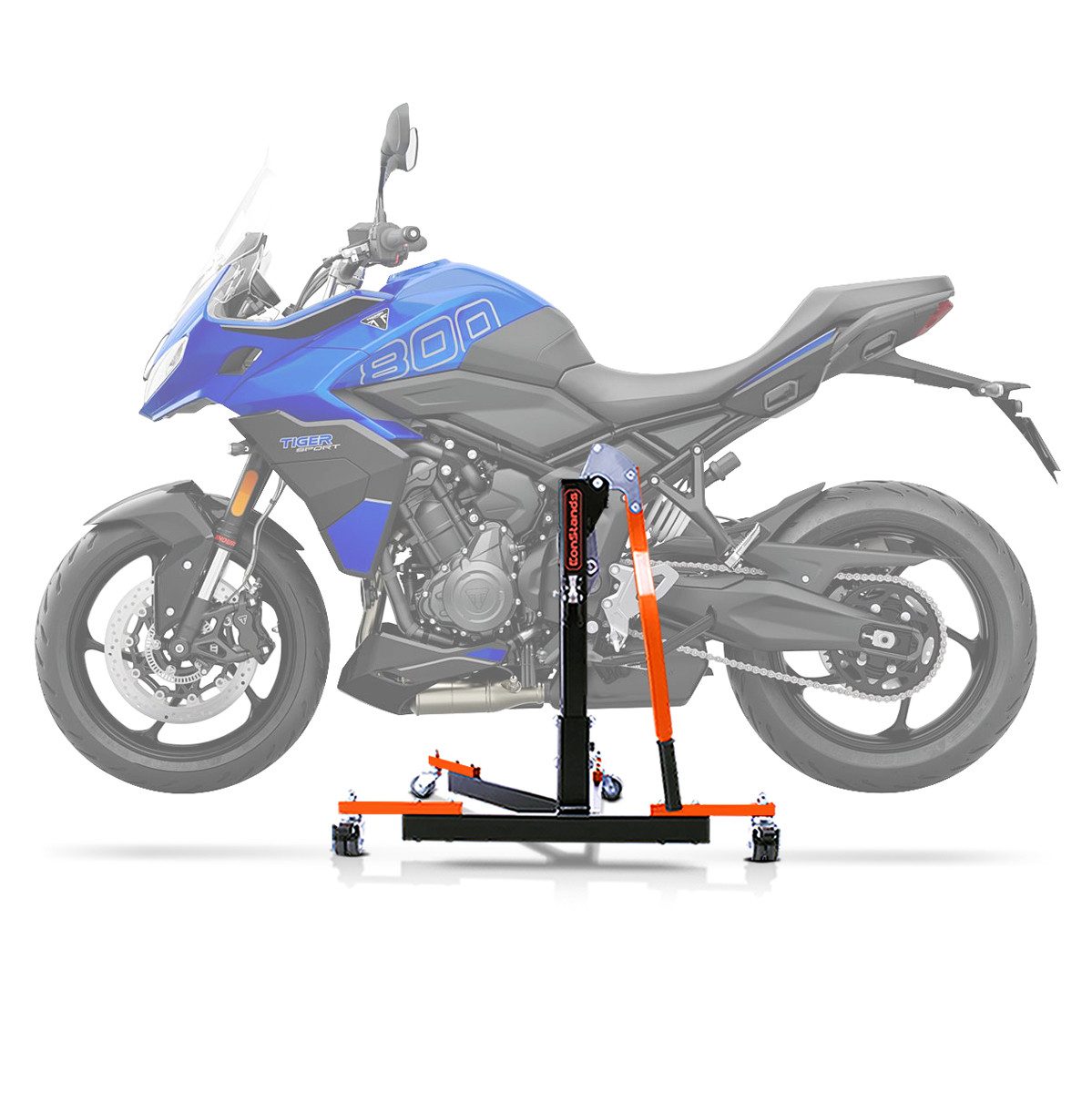 ConStands Motorradheber CS Power Evo-Zentralständer für Triumph Tiger Sport 800 2025 Orange