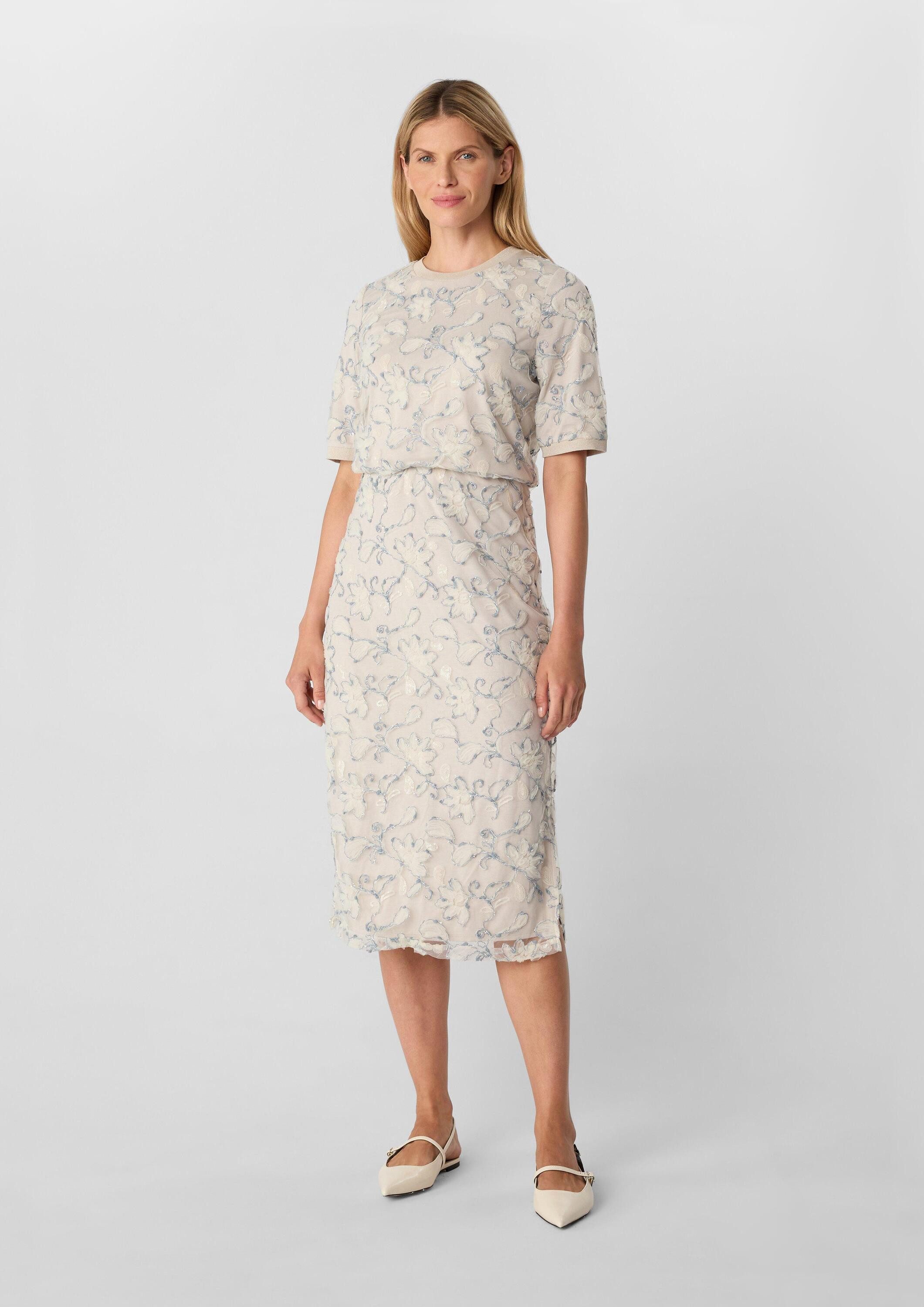 comma Midirock Rock Midirock mit Glitzergarn- und Paillettenapplikation günstig online kaufen