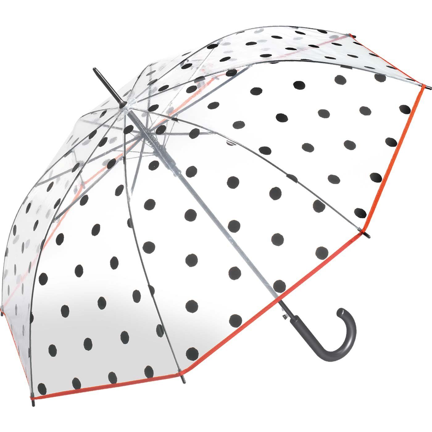 HAPPY RAIN Langregenschirm großer Damen-Regenschirm Auf-Automatik mit