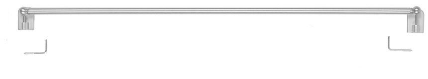 Scheibenstange Metz, verschraubt, mm, mit Messing indeko, 1-läufig, ausziehbar, 7 Bohren, geklebt, mattmessingfarben Ø