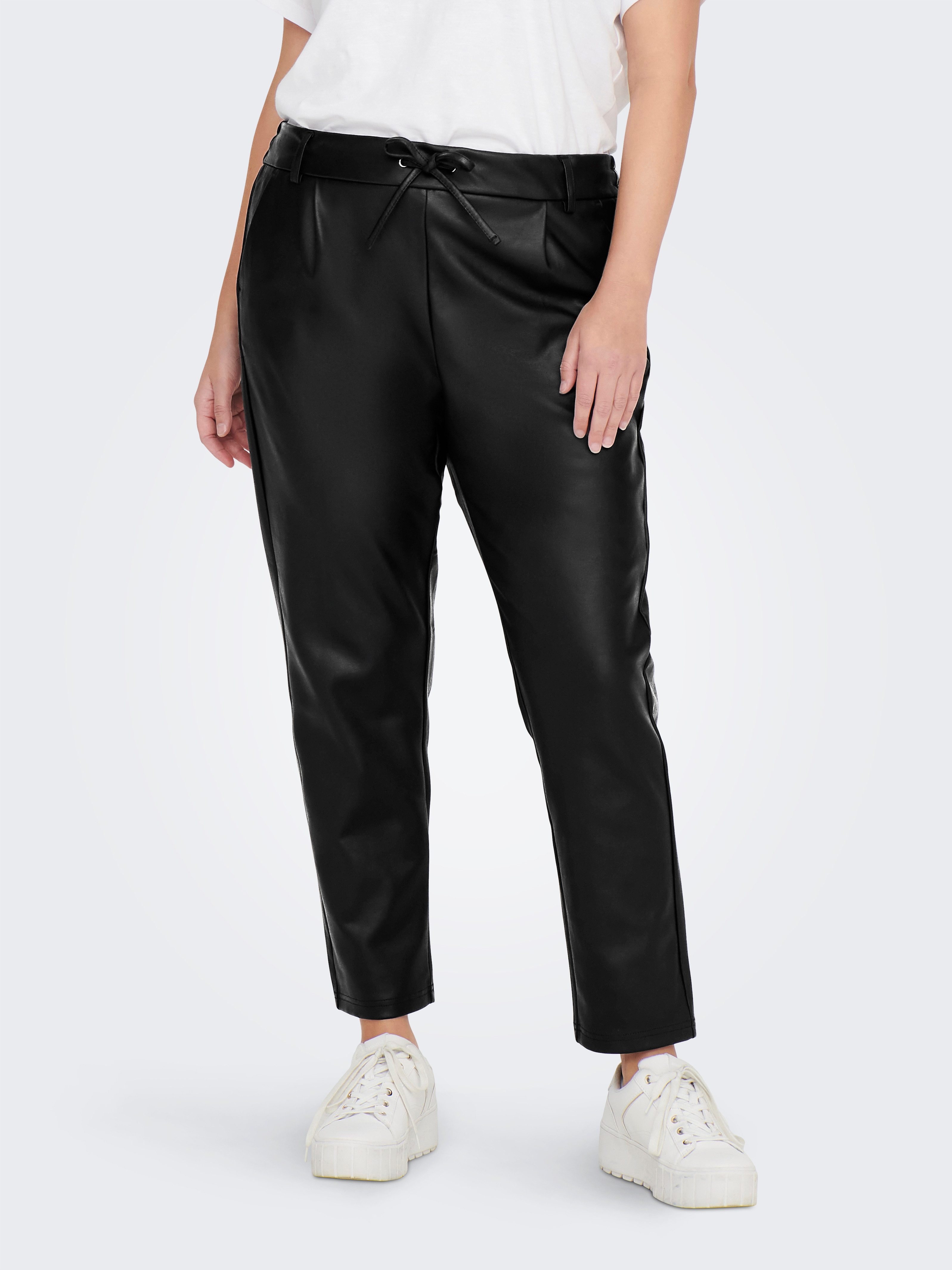 ONLY CARMAKOMA Lederimitathose CARGOLDTRASH LIFE EASY COATED PANT PNT günstig online kaufen