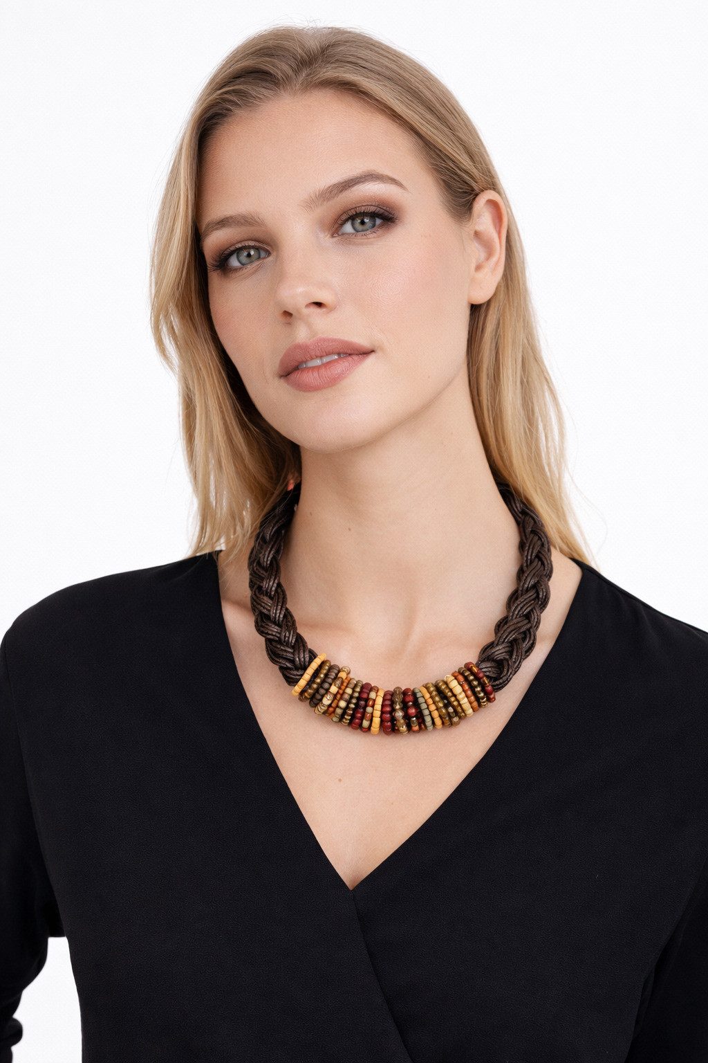 COLLEZIONE ALESSANDRO Kette mit Anhänger Alexa, geflochtenes Baumwollband