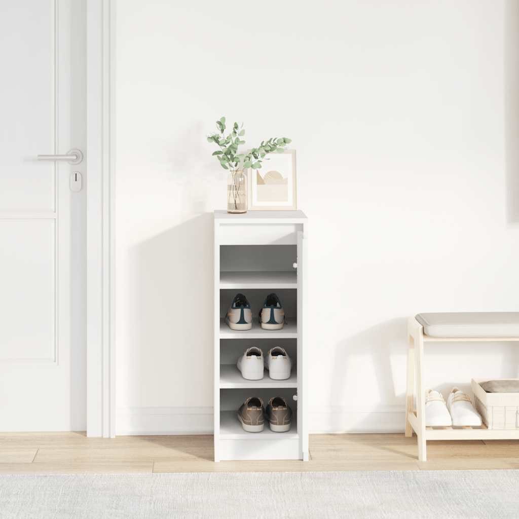 vidaXL Schuhregal Schuhschrank Weiß 29,5x34x76 cm Holzwerkstoff, 1-tlg. günstig online kaufen
