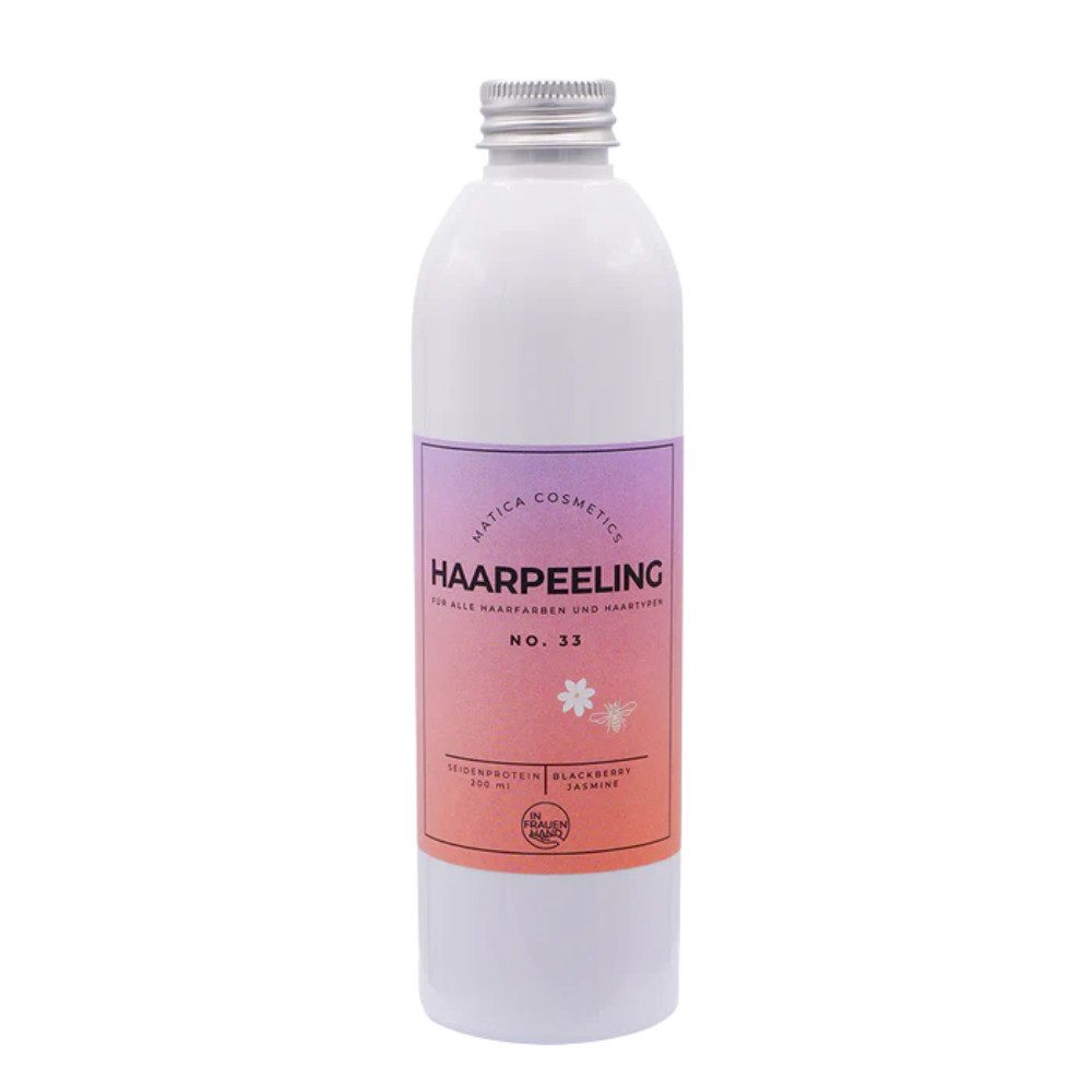 Matica Cosmetics Kopfhautpeeling No 33 Haarpeeling Blackberry Jasmin 200ml, Mit natürlichem Meersalz