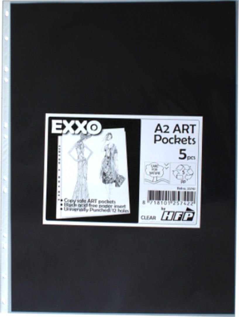 EXXO by HFP Prospekthülle Hüllen passend für nachfüllbares Präsentationsbuch, mit Abheftrand in EURO-Lochung