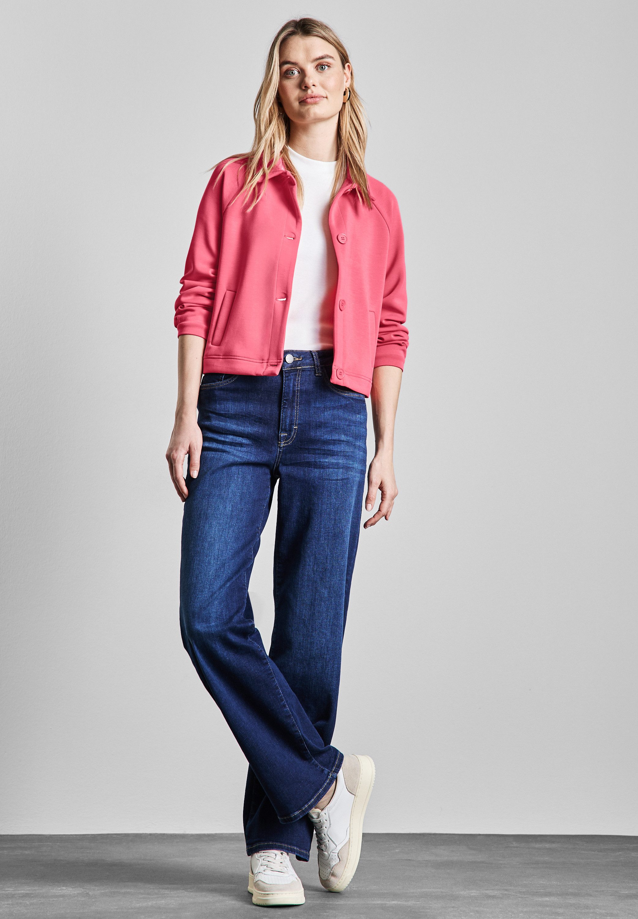 STREET ONE Sweatjacke im Silk-Look günstig online kaufen
