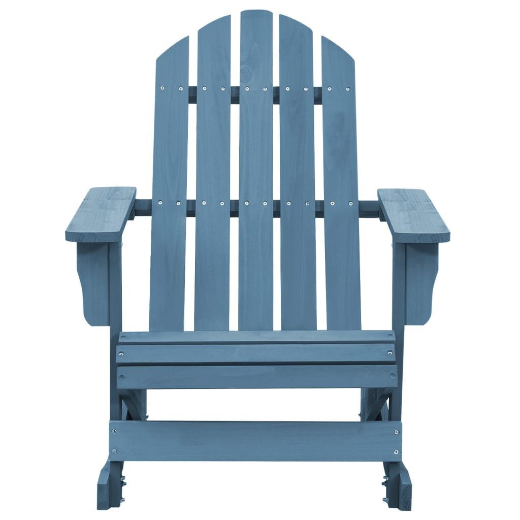 vidaXL Gartenstuhl Adirondack-Schaukelstuhl Massivholz Tanne Blau günstig online kaufen