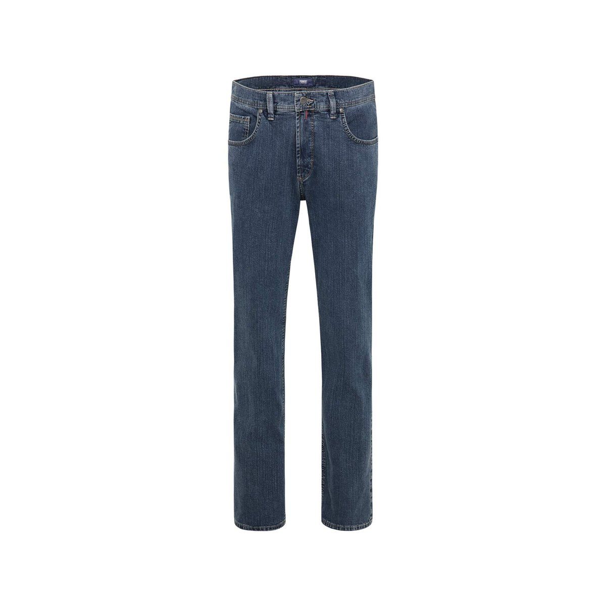blau Pionier 5-Pocket-Jeans (1-tlg)