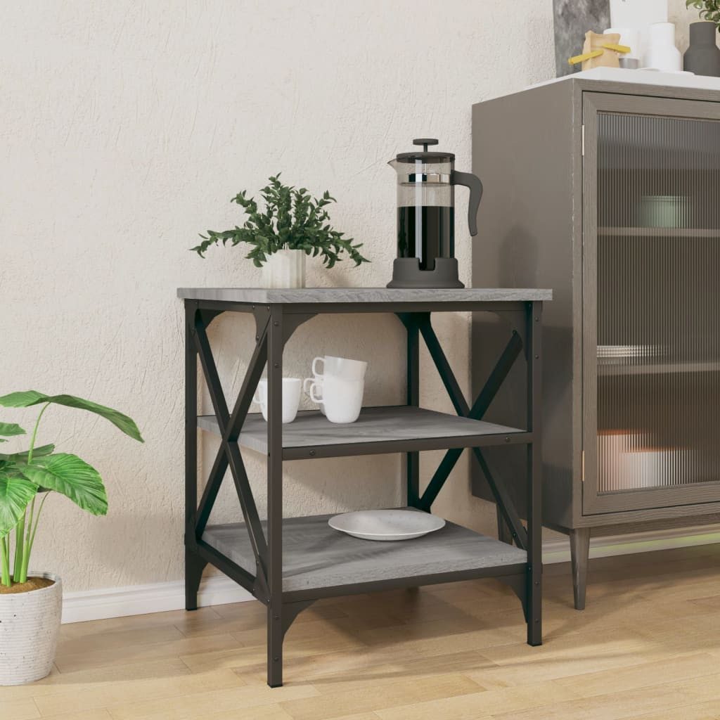 vidaXL Beistelltisch Beistelltisch Grau Sonoma 40x42x50 günstig online kaufen