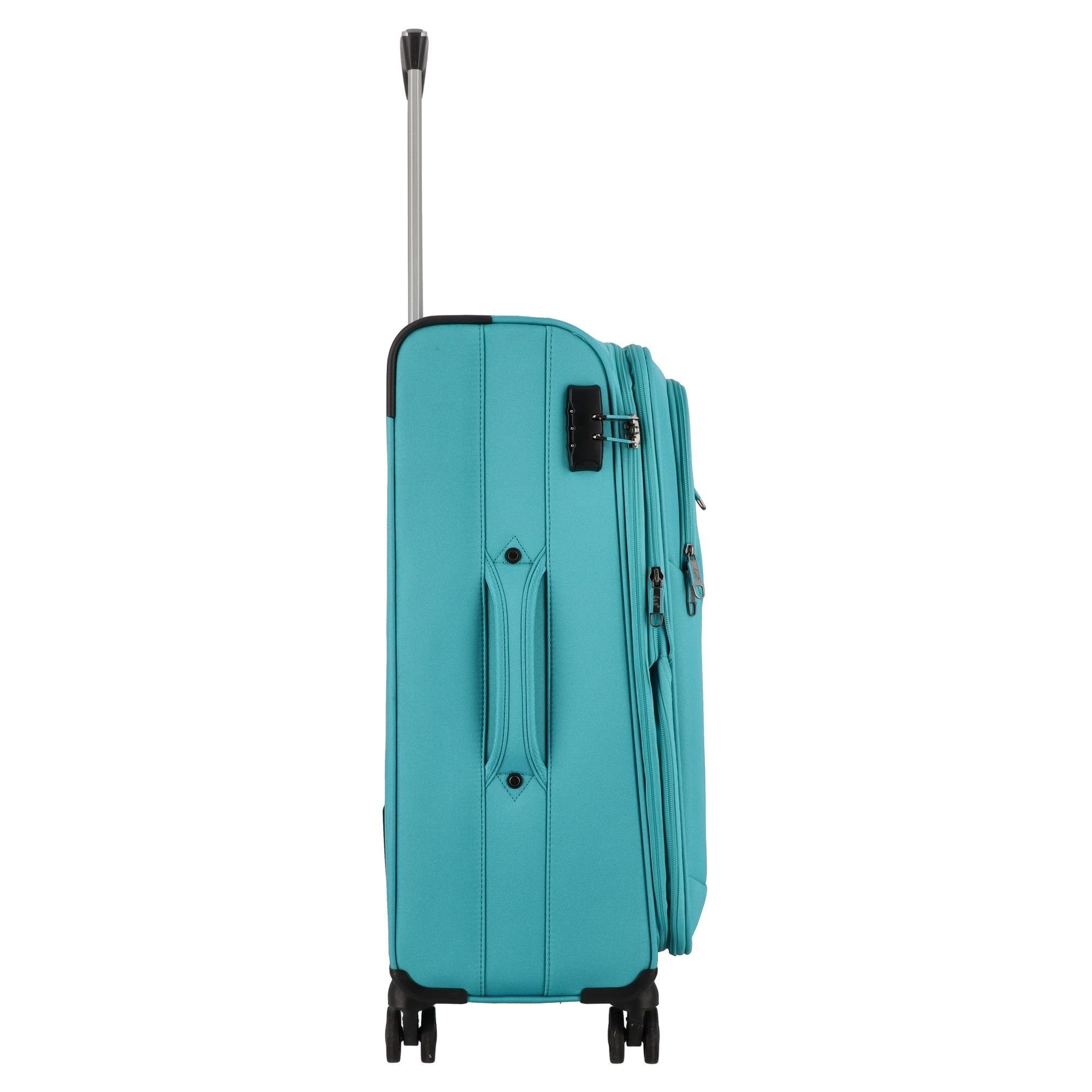 D&N Weichgepäck-Trolley Travel Line 6864, 4 Rollen, Polyester