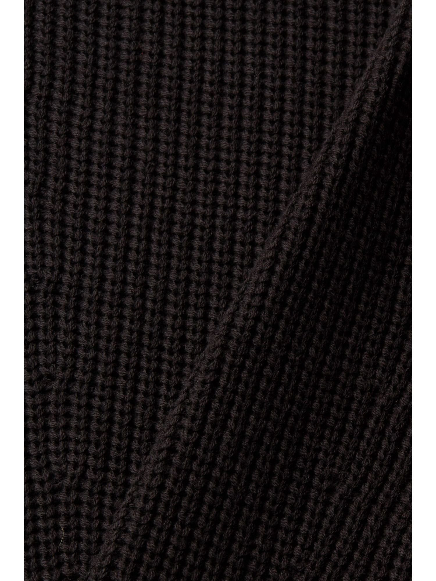 BLACK Baumwollmix aus Esprit Midikleid Strick-Midikleid