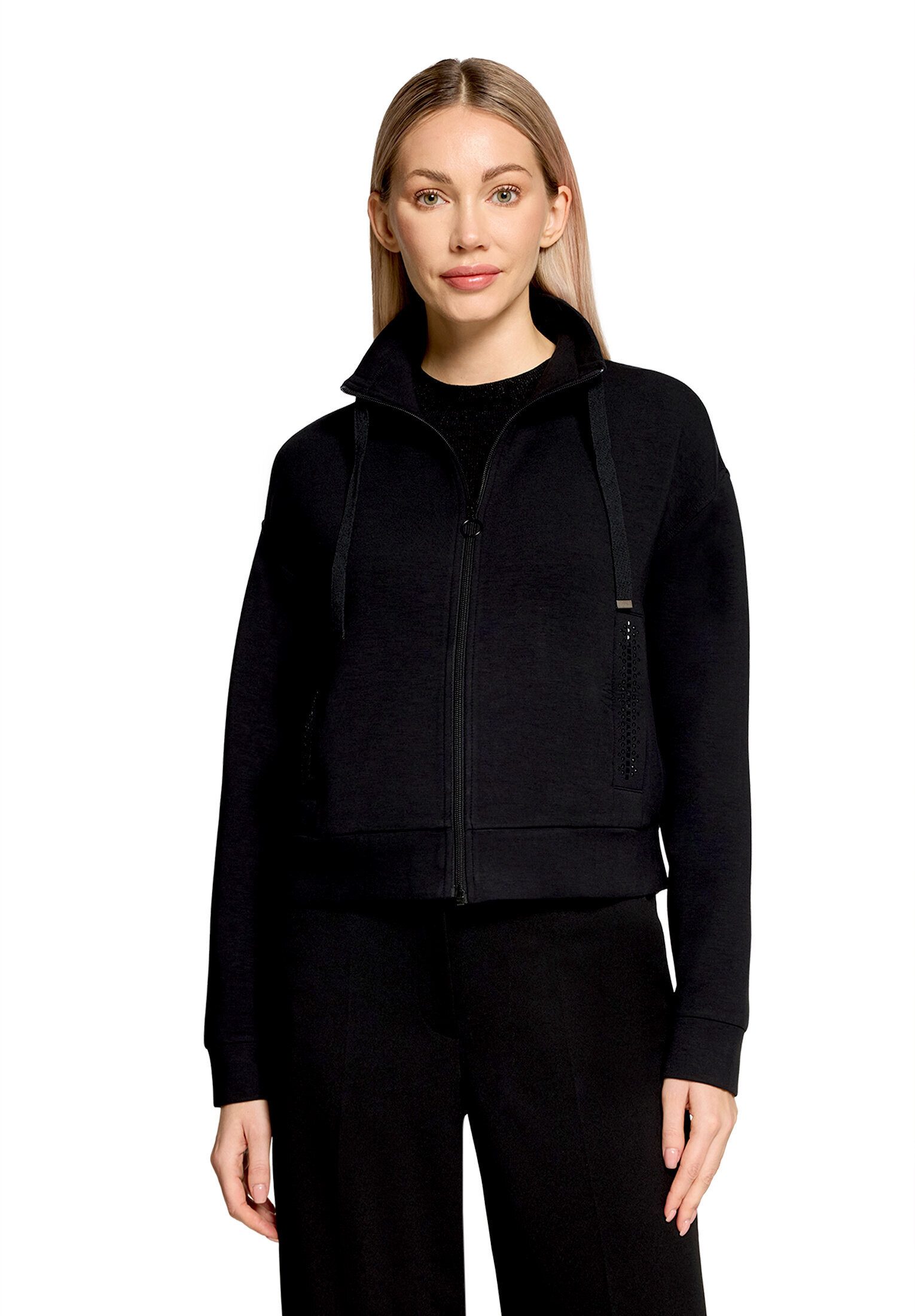 Betty Barclay Sweatjacke Damen mit Rippenstruktur
