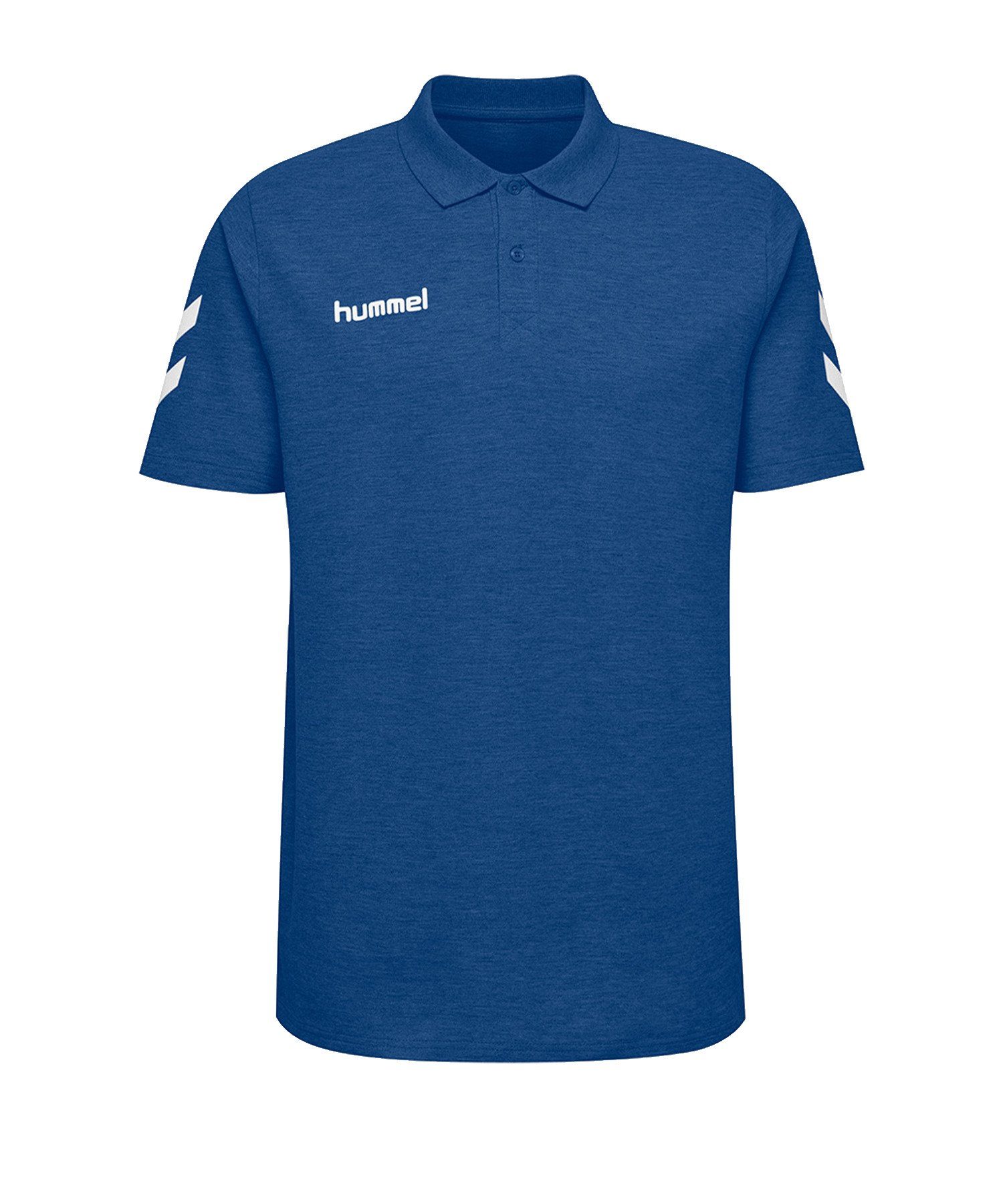 hummel T-Shirt Cotton Poloshirt default Blauweiss