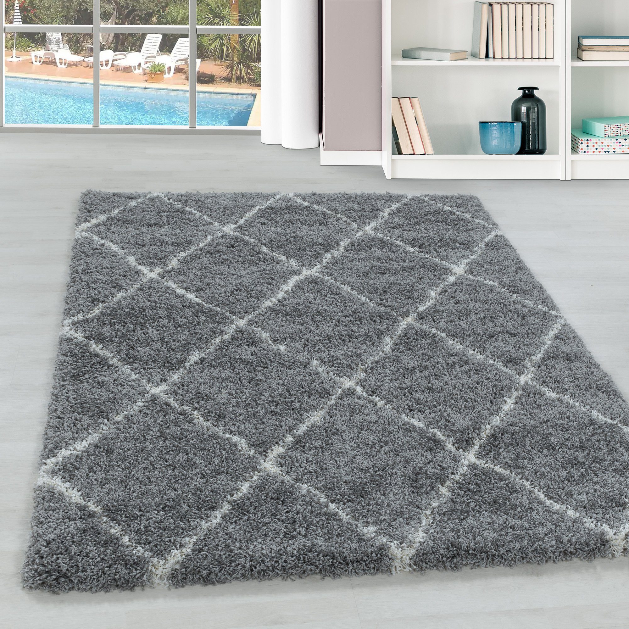 Teppium Teppich Rauten Design, Rechteckig, Höhe: günstig online kaufen