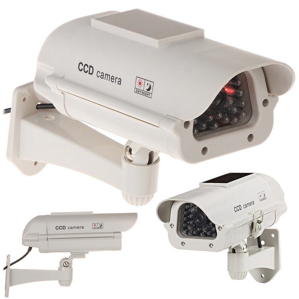 Krüger & Gregoriades 2er Set Dummy Überwachungskamera CCD Kamera Attrappe  Überwachungskamera Attrappe